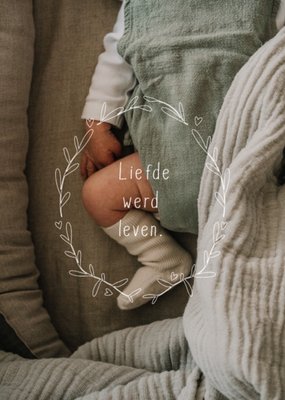 Dagelijksebroodkruimels | Geboortekaart | liefde werd leven