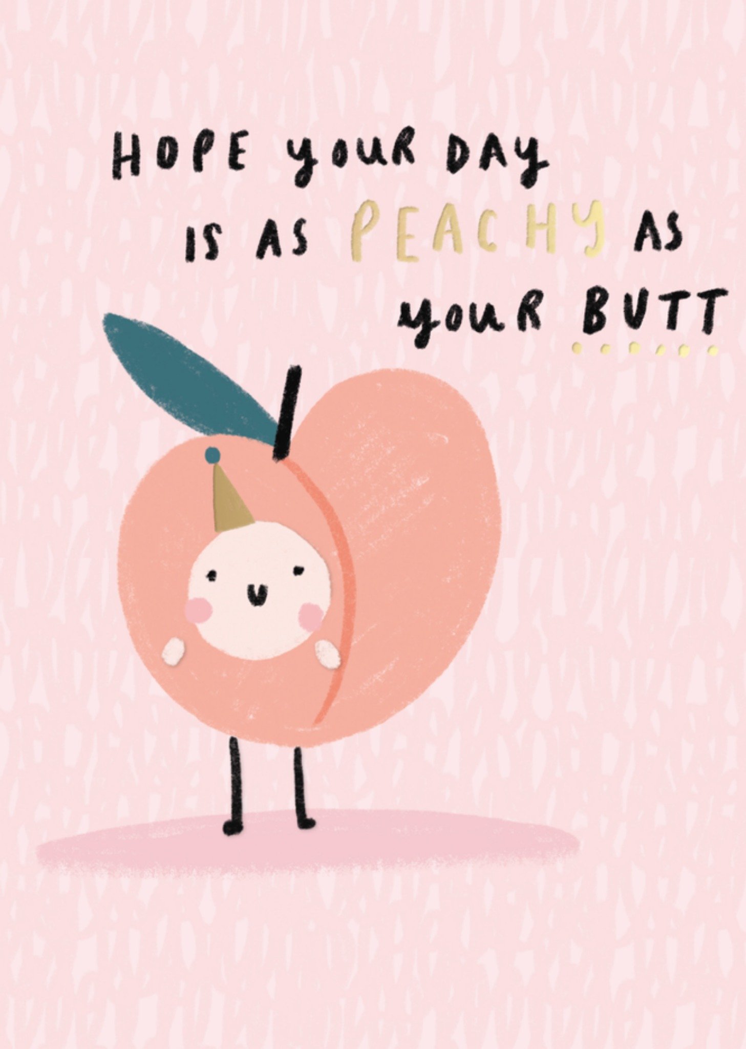 HotchPotch Verjaardagskaart perzik Kaart Hotchpotch