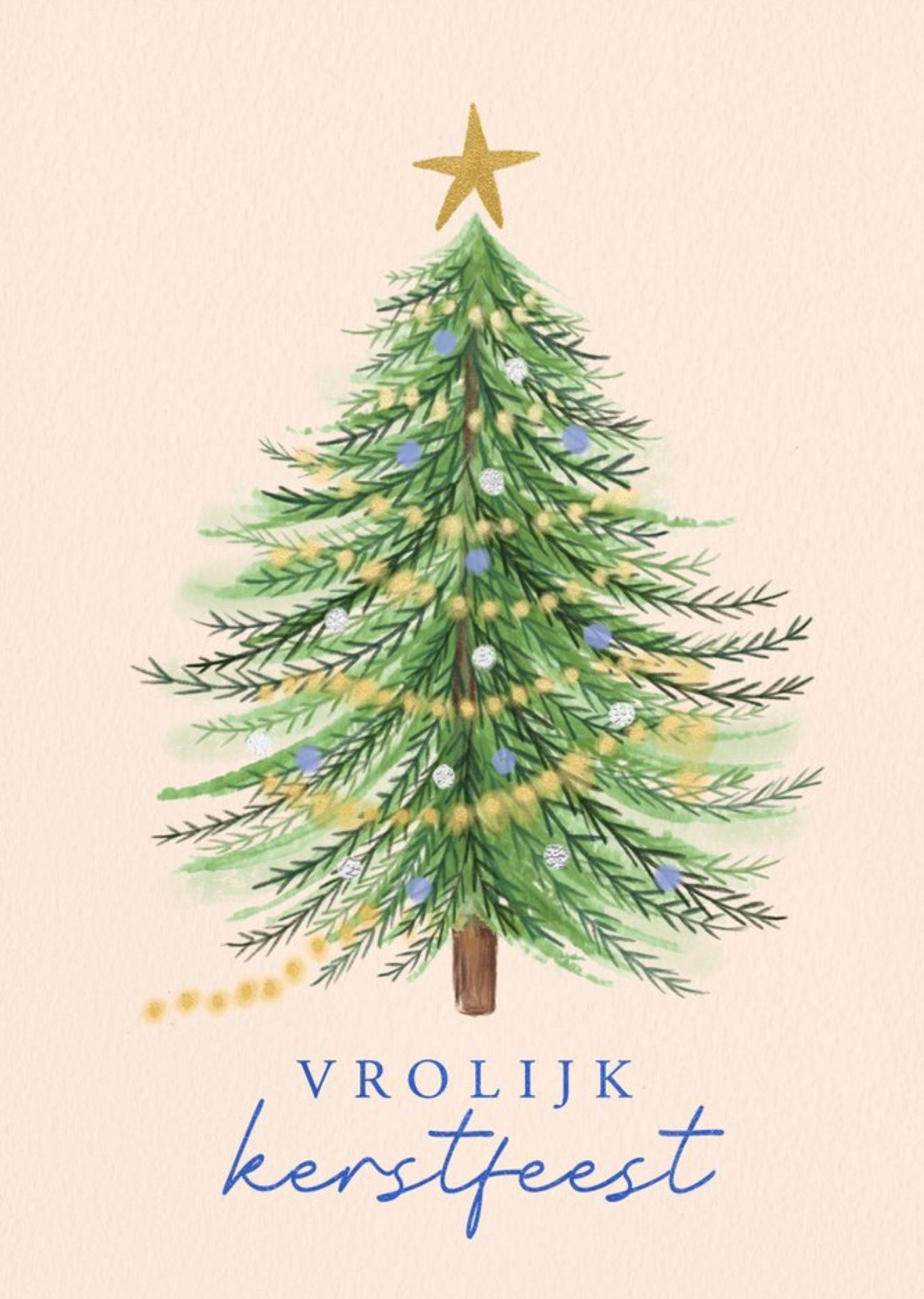 Greetz Kerst Vrolijk Kerstfeest Kerstboom Standard Card