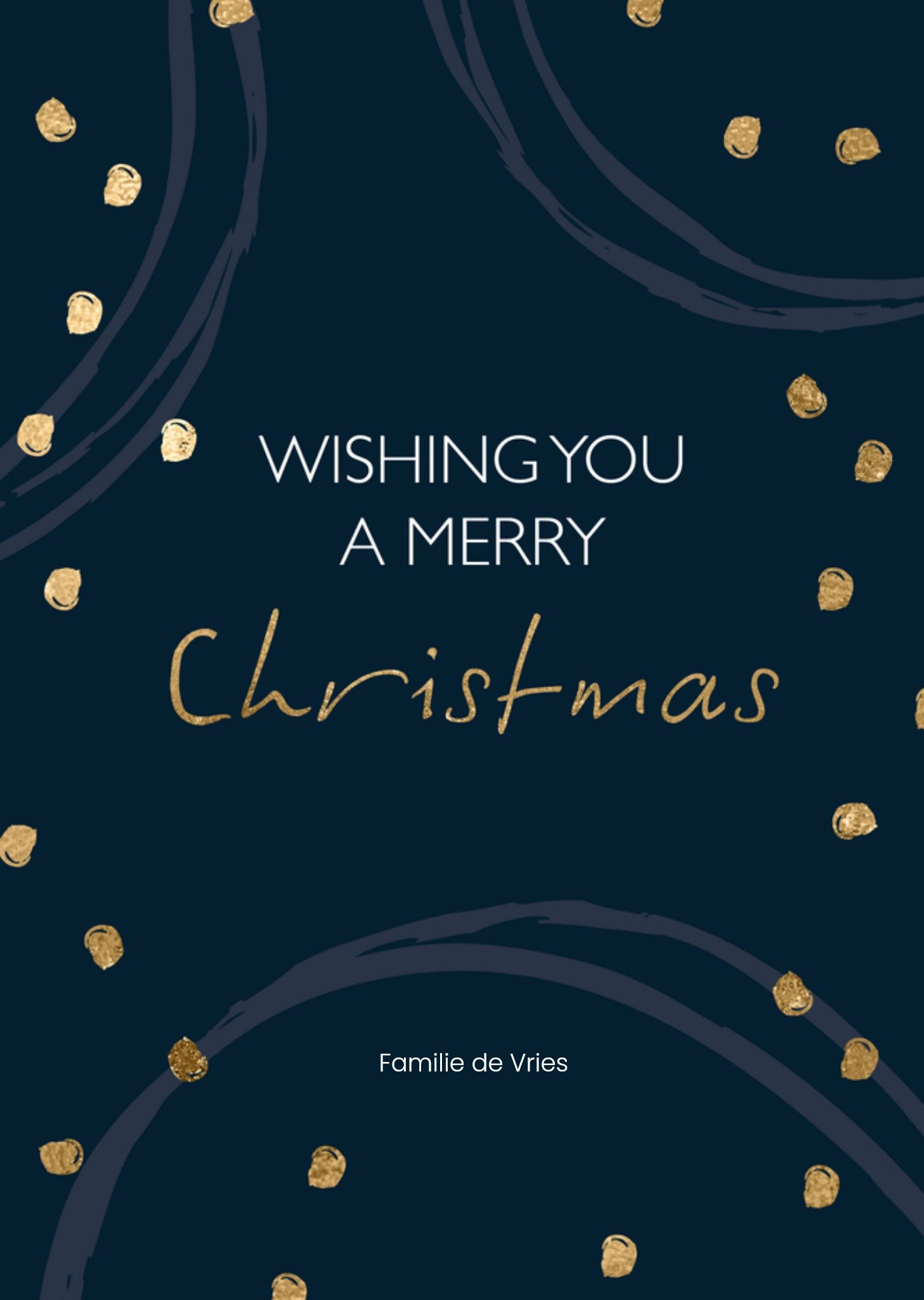 Greetz Kerst Glitter Stippen Standard Card