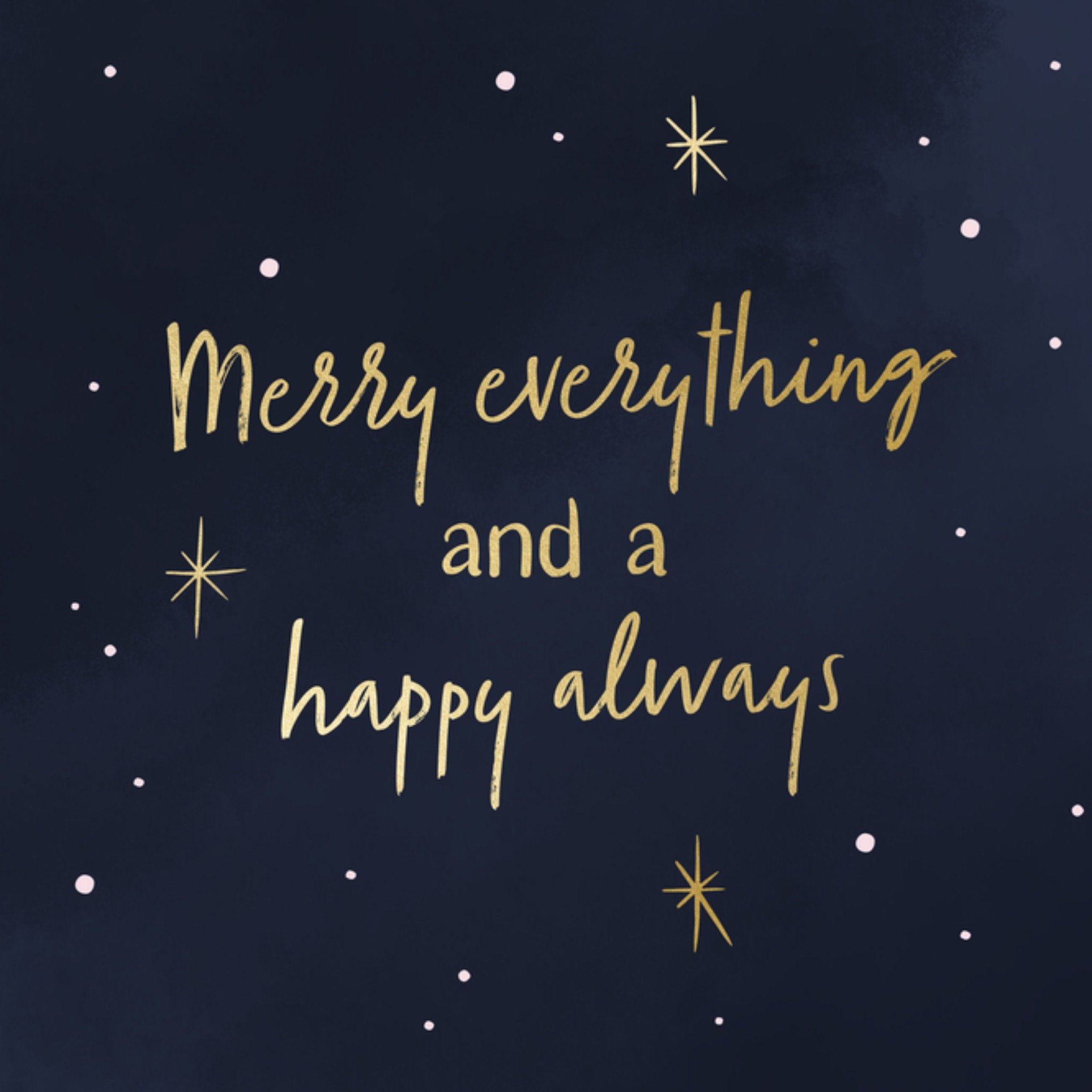 Greetz Kerstkaart Merry everything Vierkant