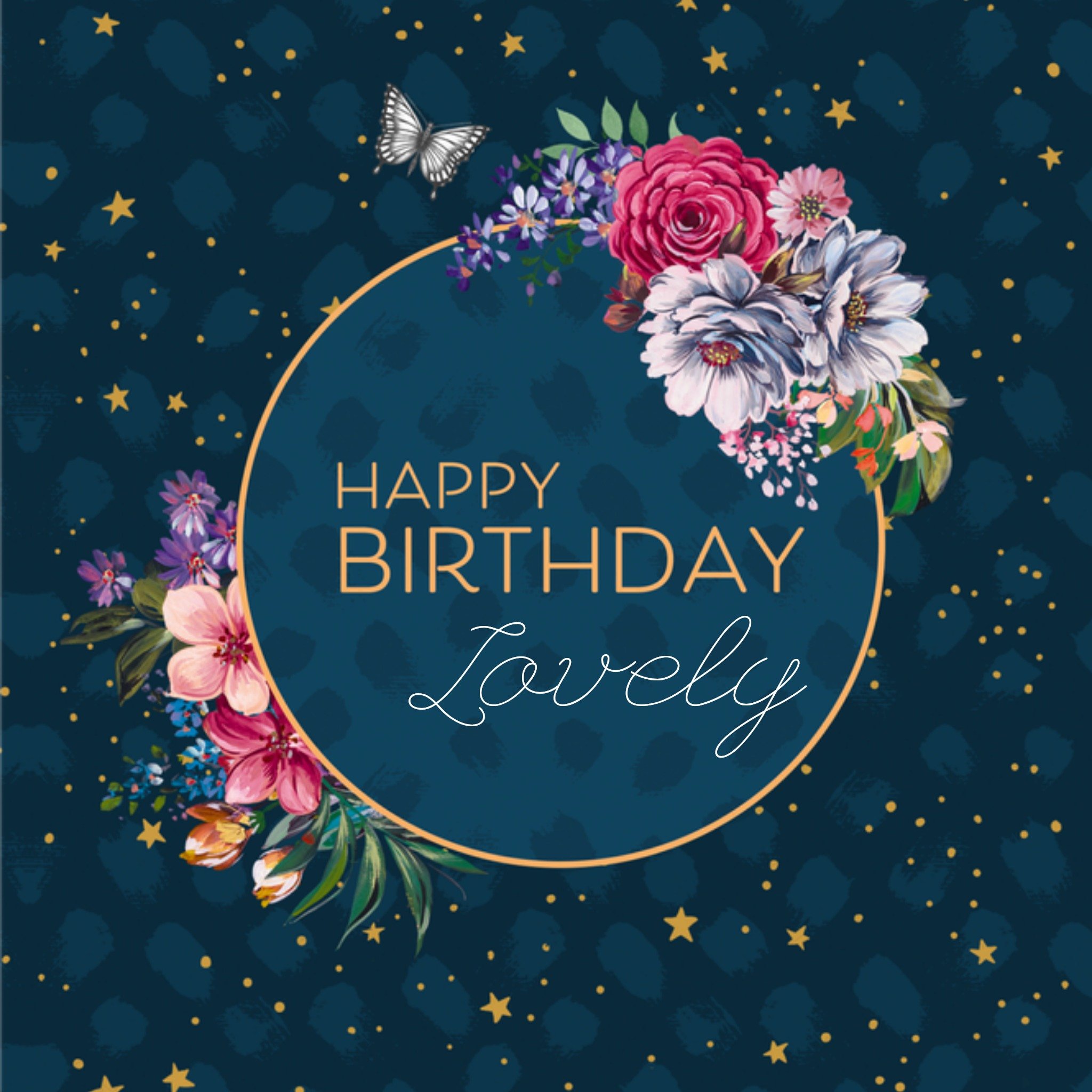 Verjaardagskaart Lovely Vierkante Kaart Melli Mello