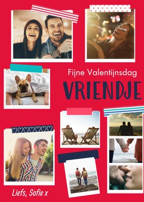 Collage Foto Upload Vriendje Valentijnsdag Kaart
