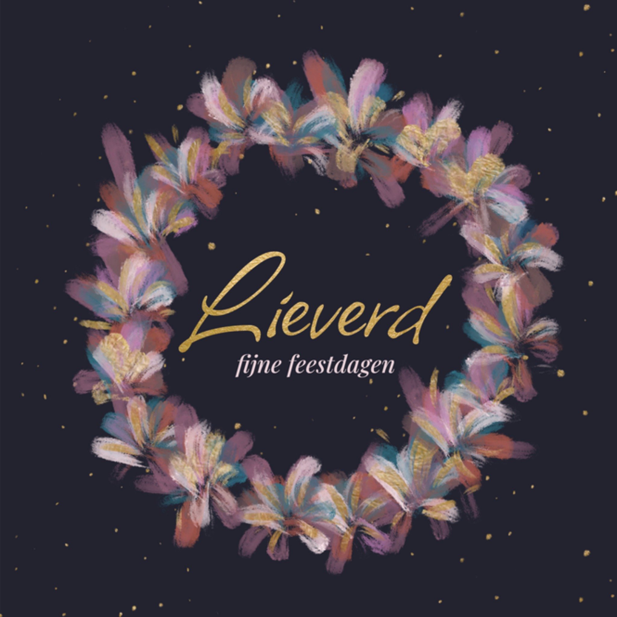 Greetz Kerstkaart Lieverd Vierkant