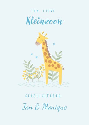 Klara Hawkins | Geboortekaart | Kleinzoon | Giraf