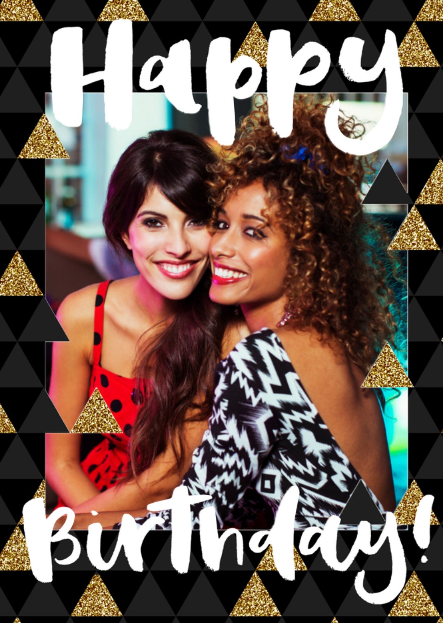Greetz Verjaardag Glitters Vriendin Standard Card