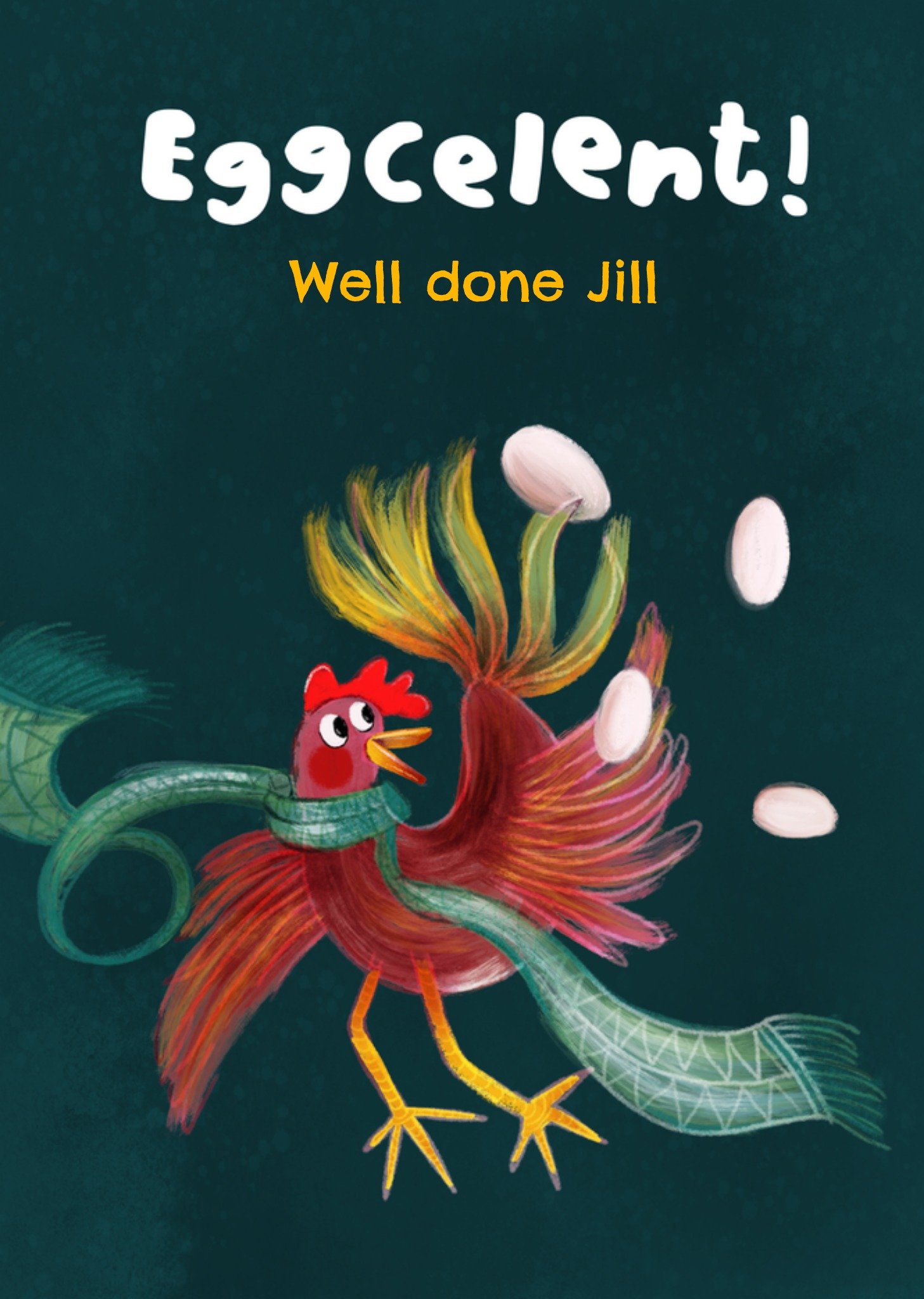 Gefeliciteerd Eggcelent Kaart Fishuals