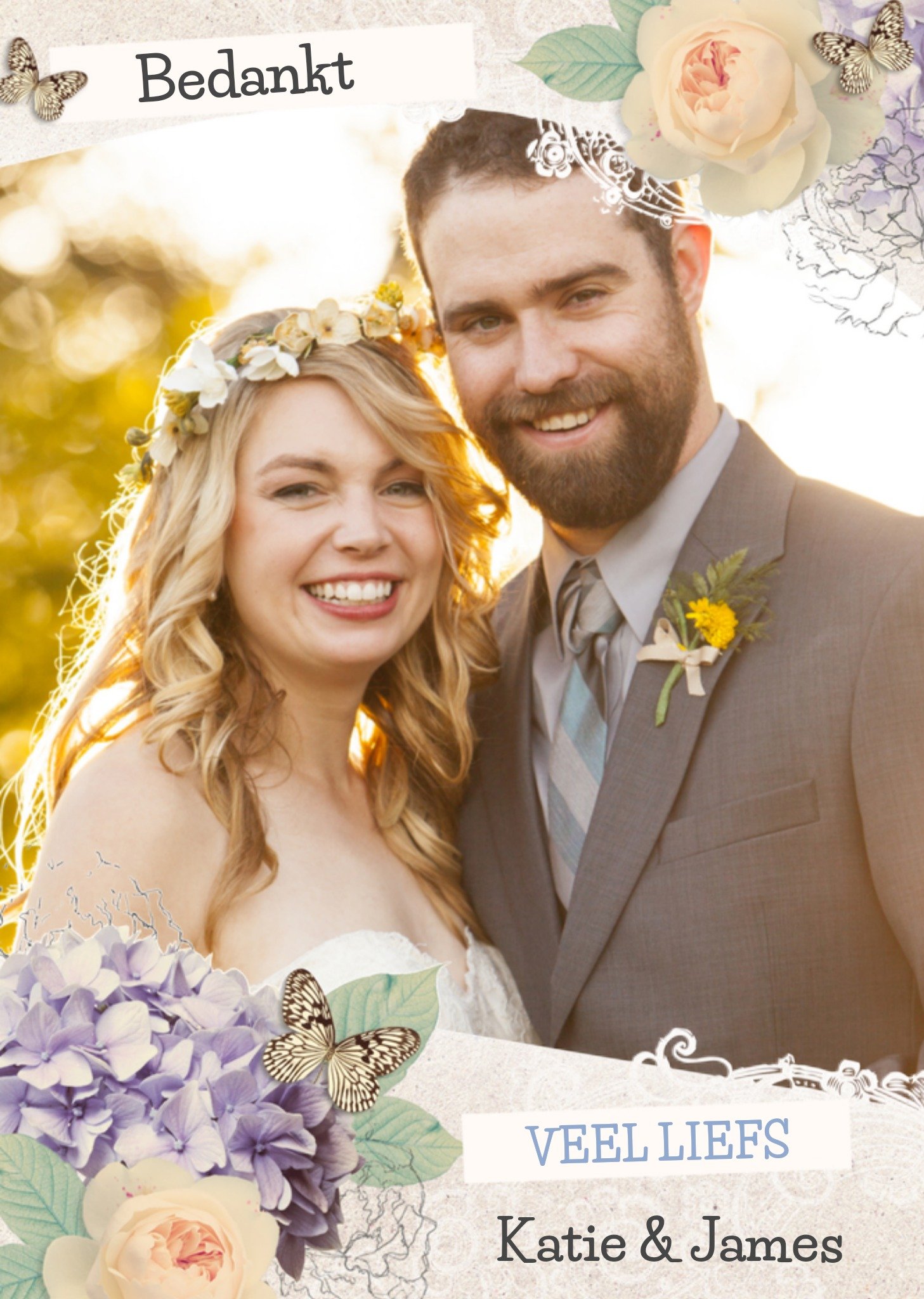 Bedankkaart fotokaart Kaart Greetz