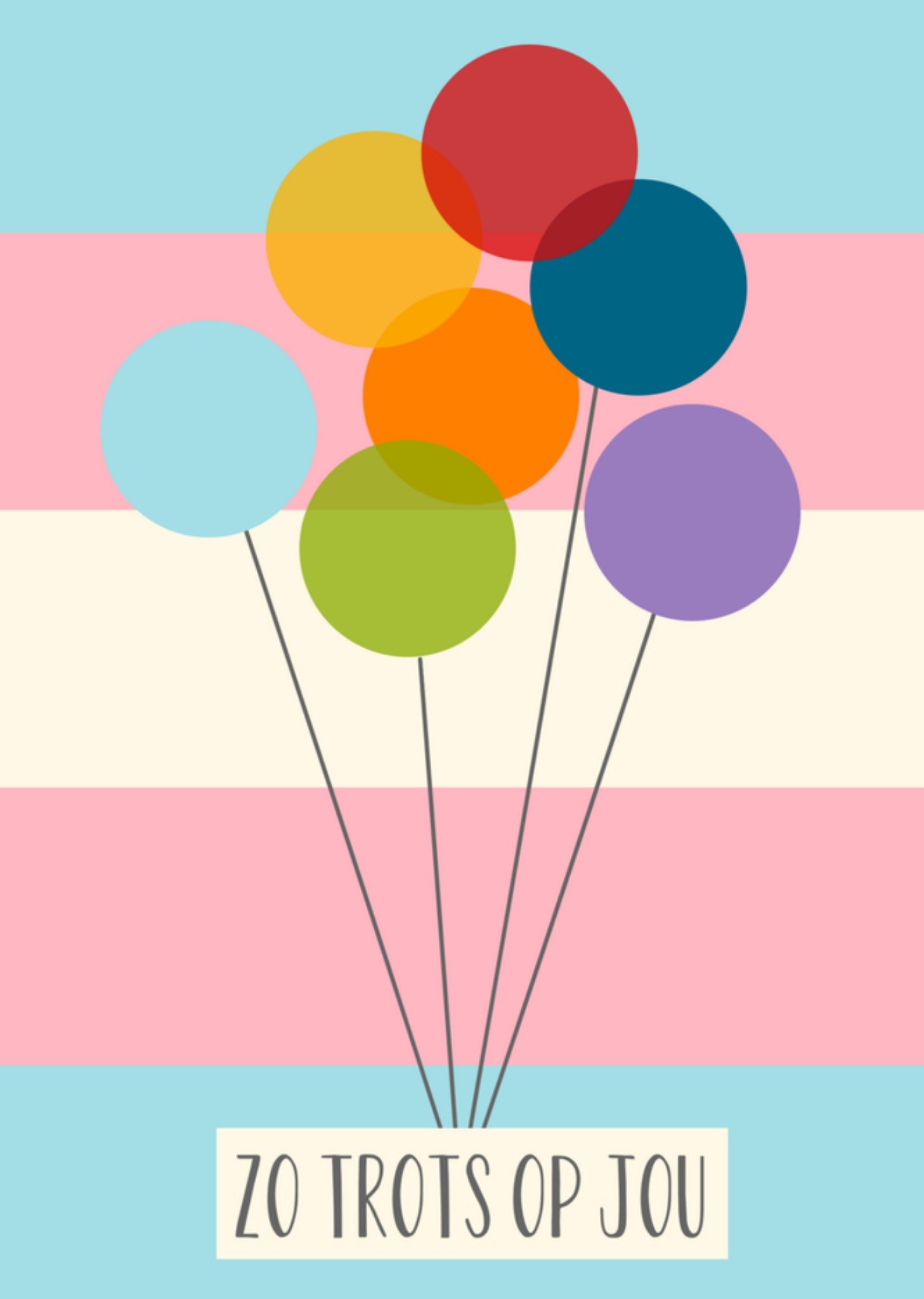 Geslaagd kaart ballonnen Kaart Greetz