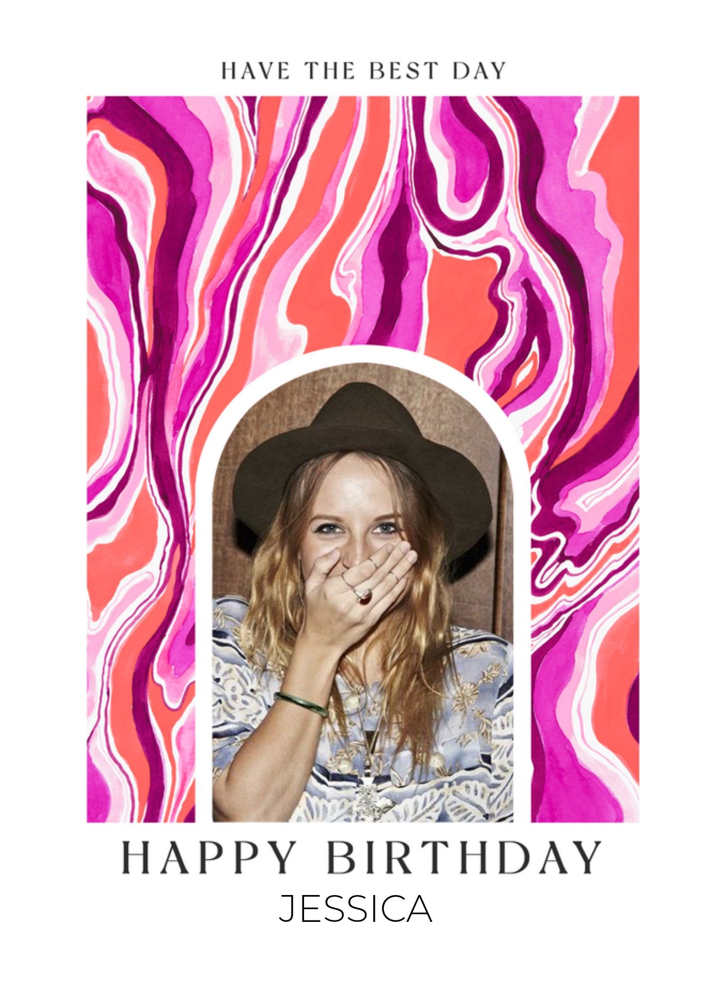 V A Verjaardagskaart Have the best day Kaart The V A