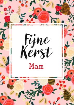 Greetz | Kerstkaart | Bloemen voor mam