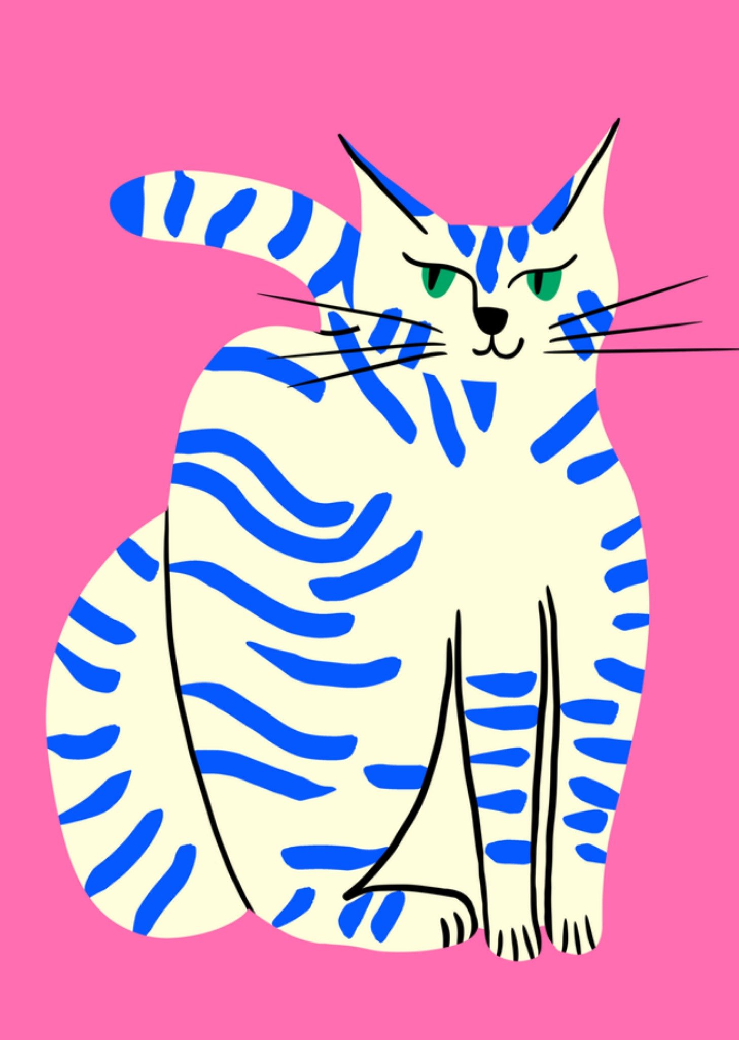 Nieuwe baan kaart kat Greetz