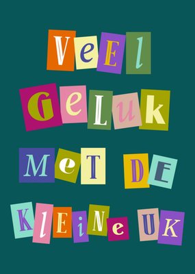 Greetz | Geboortekaart | geluk met de kleine uk