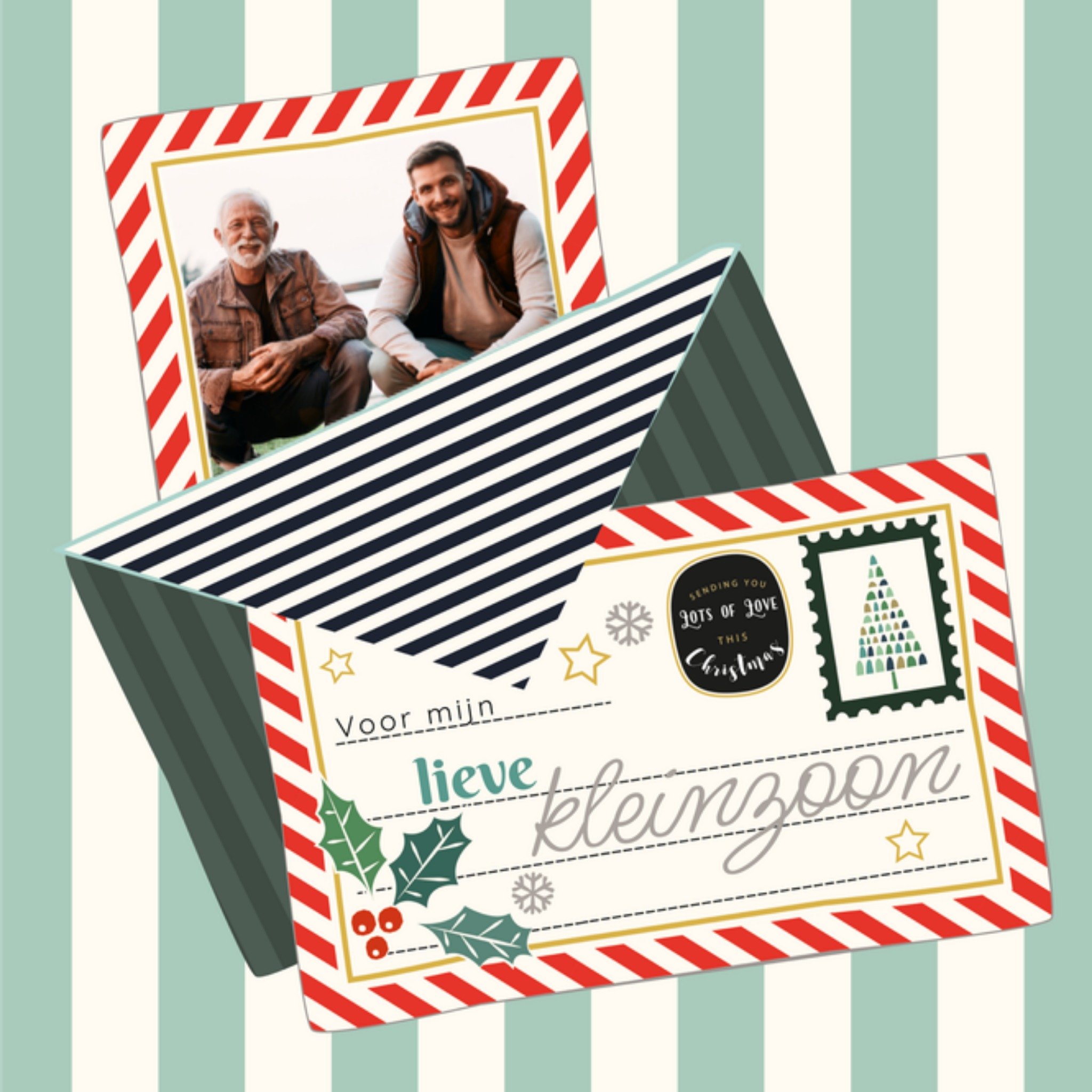 Kerstkaart Enveloppen Kleinzoon TMS