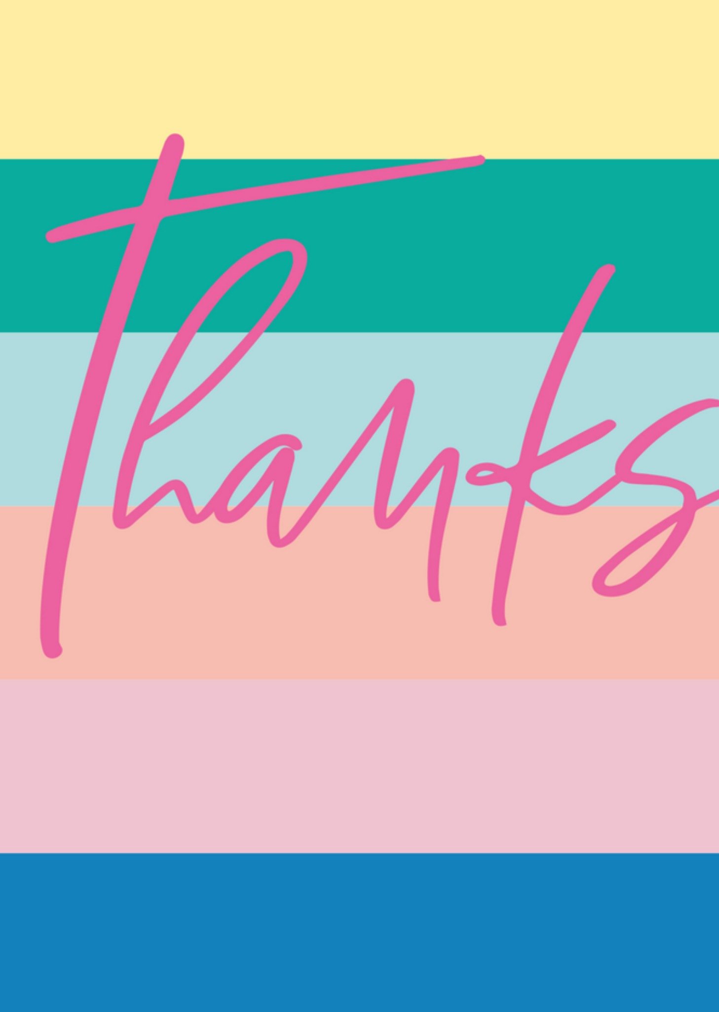 Bedanktkaart kleurrijk Kaart Sadler Jones