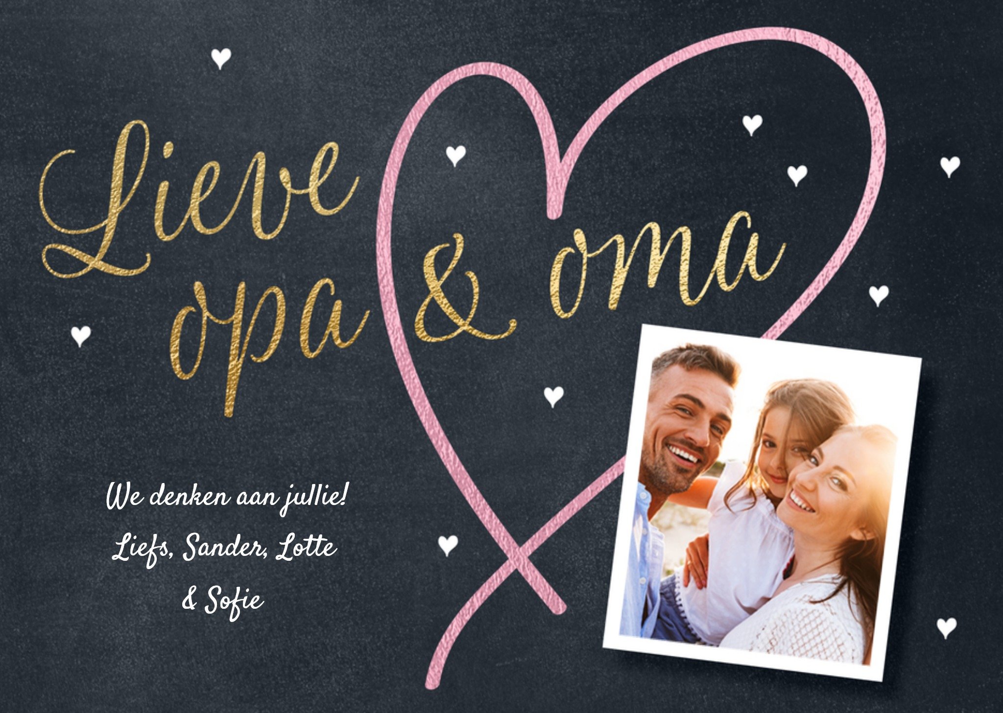 Sterkte kaart Met eigen naam en foto Kaart Luckz