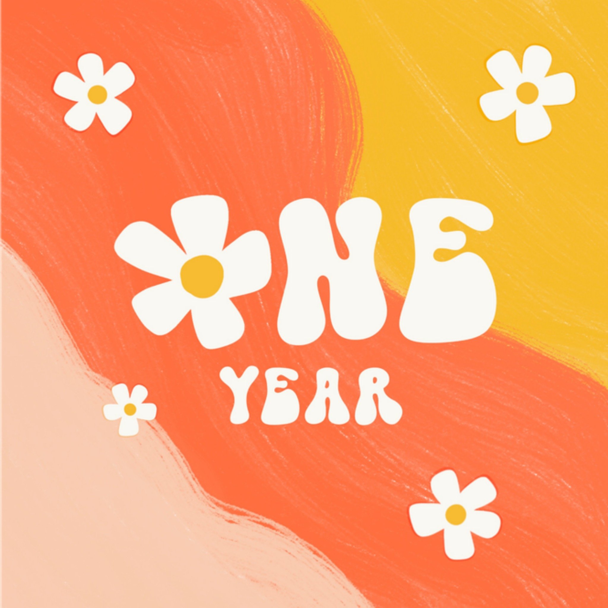 Greetz Verjaardagskaart Eerste verjaardag Vierkant