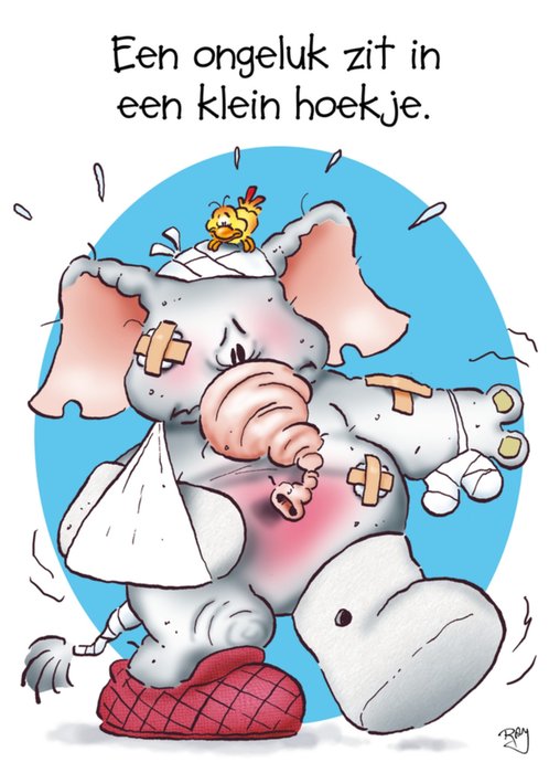 Doodles | Beterschapskaart | olifant