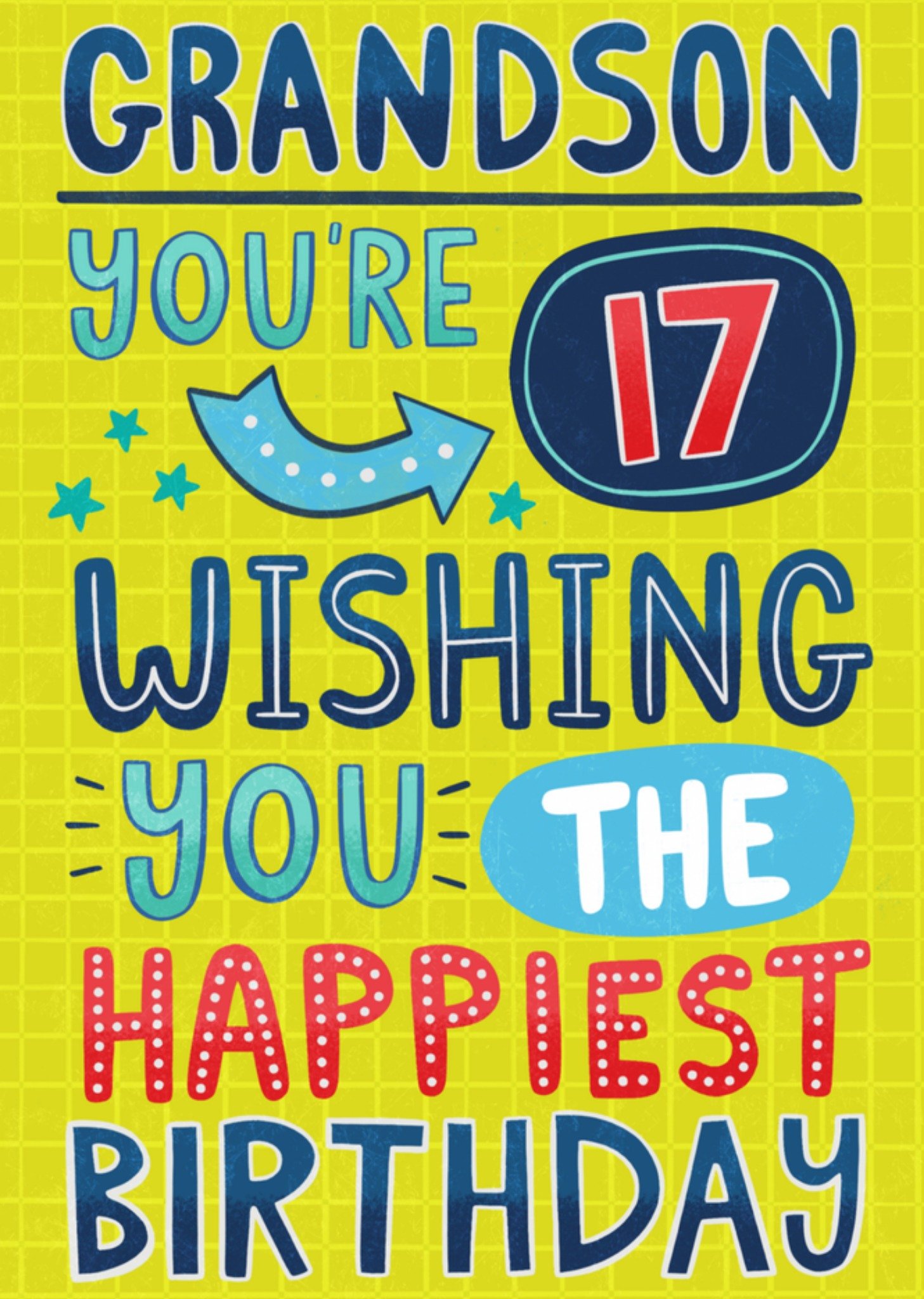 Verjaardagskaart Grandson you