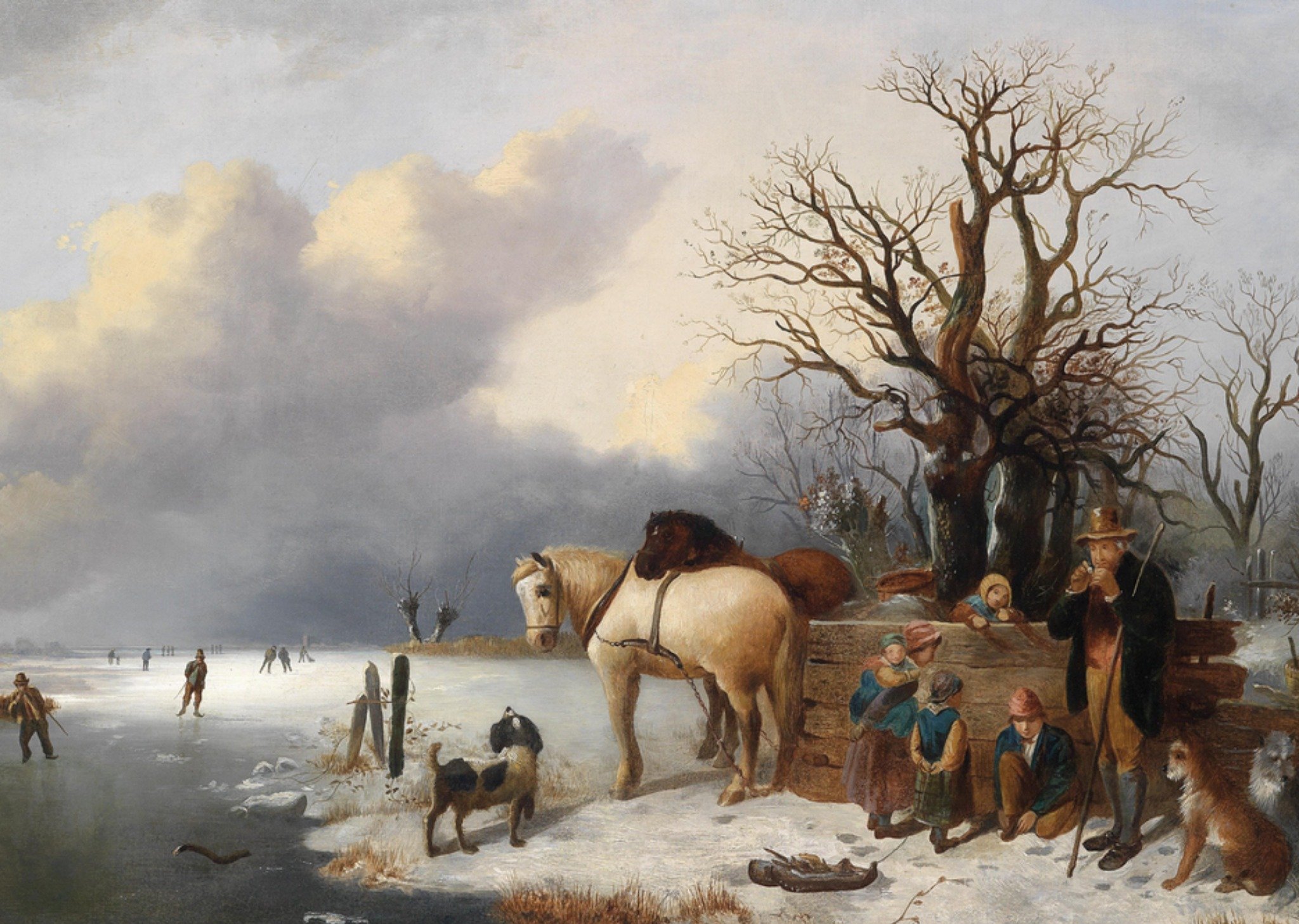 Kunstkaart Winter Kaart Klaas de Jong