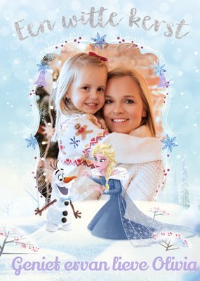 Frozen | Kerstkaart | Met foto | Een witte kerst