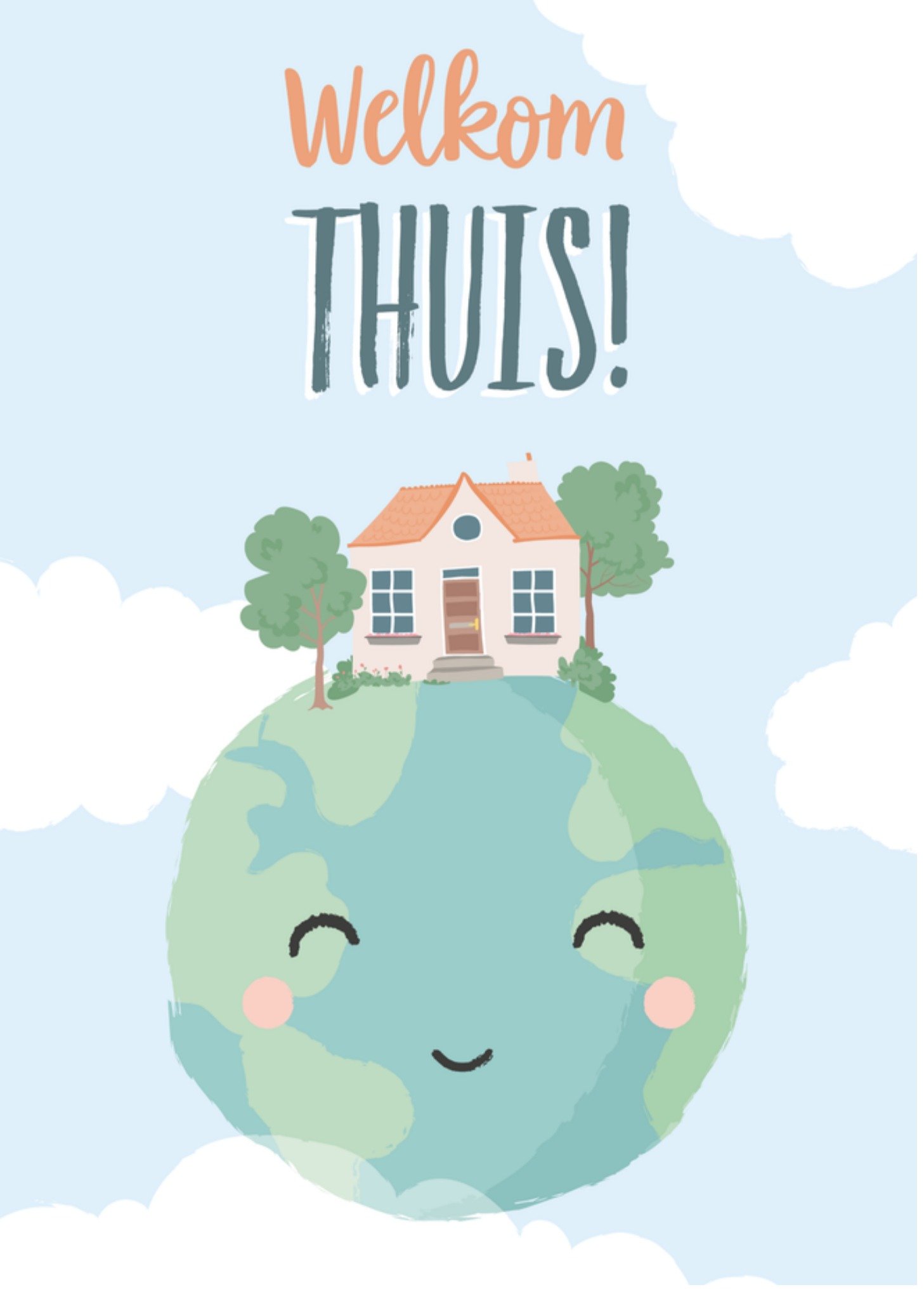 Vakantiekaart Welkom thuis Kaart Tante Kaartje