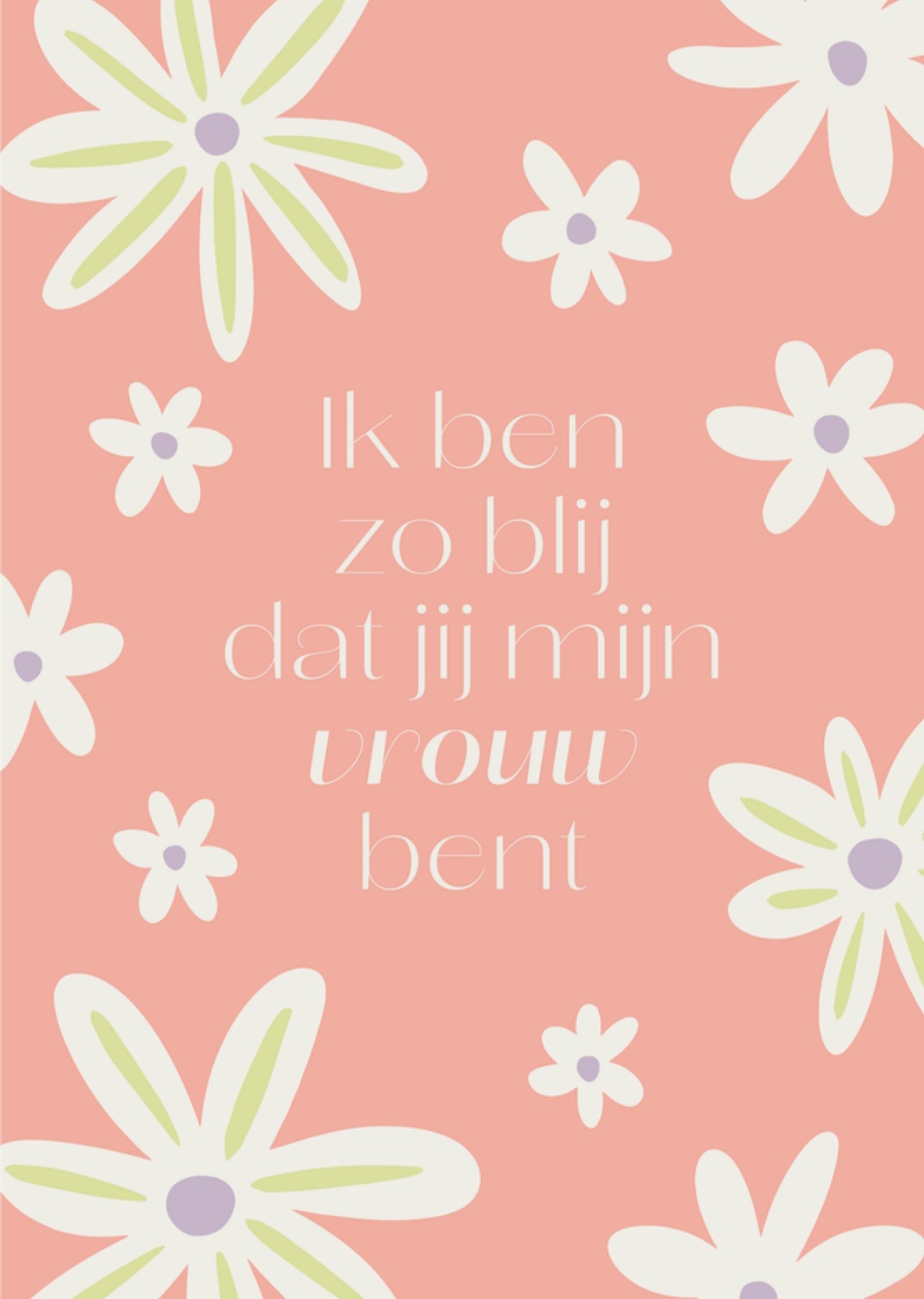 Valentijnskaart Bloemen Vrouw Kaart Greetz