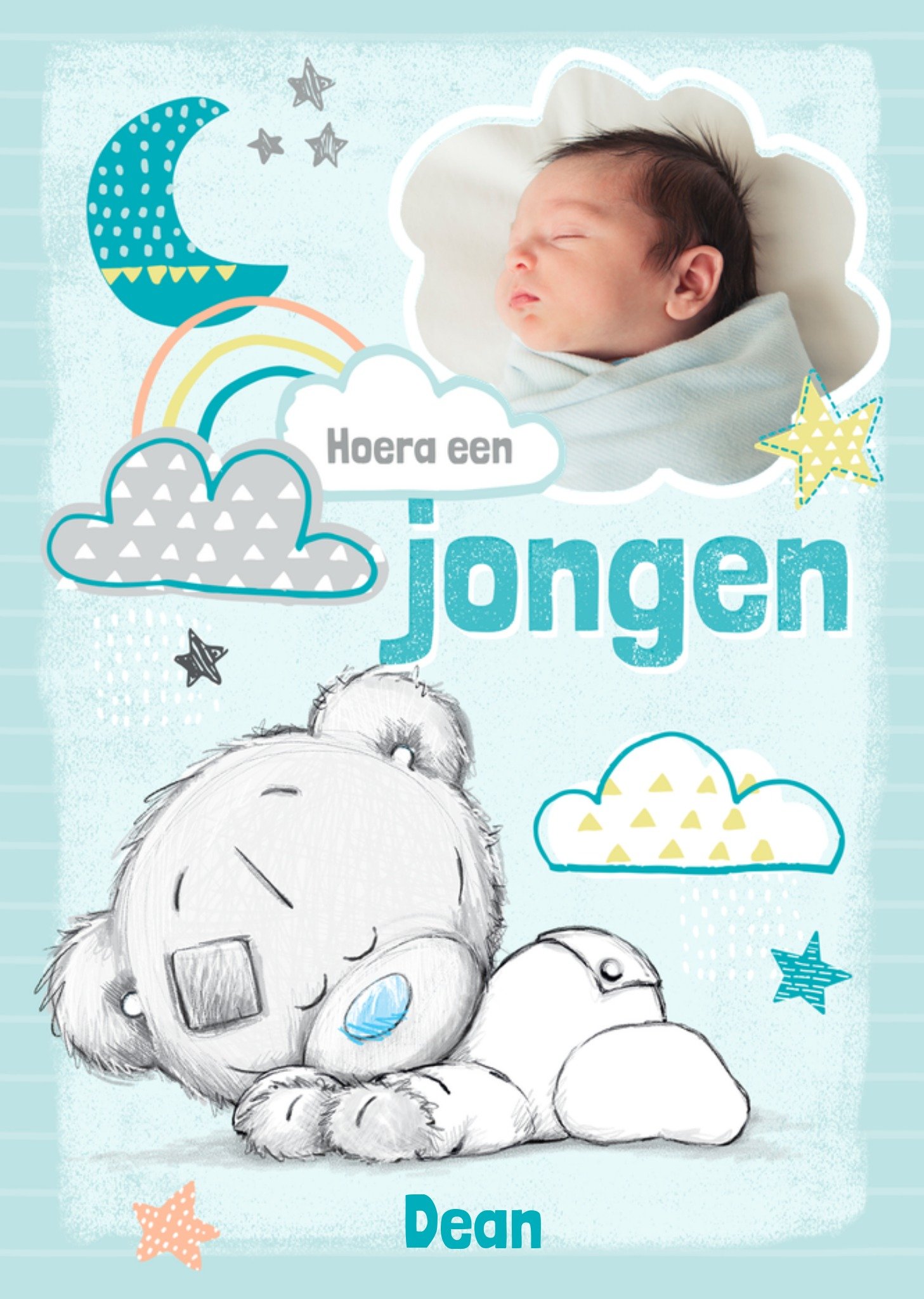 Me to You Geboortekaart Jongen Kaart Tiny Tatty Teddy
