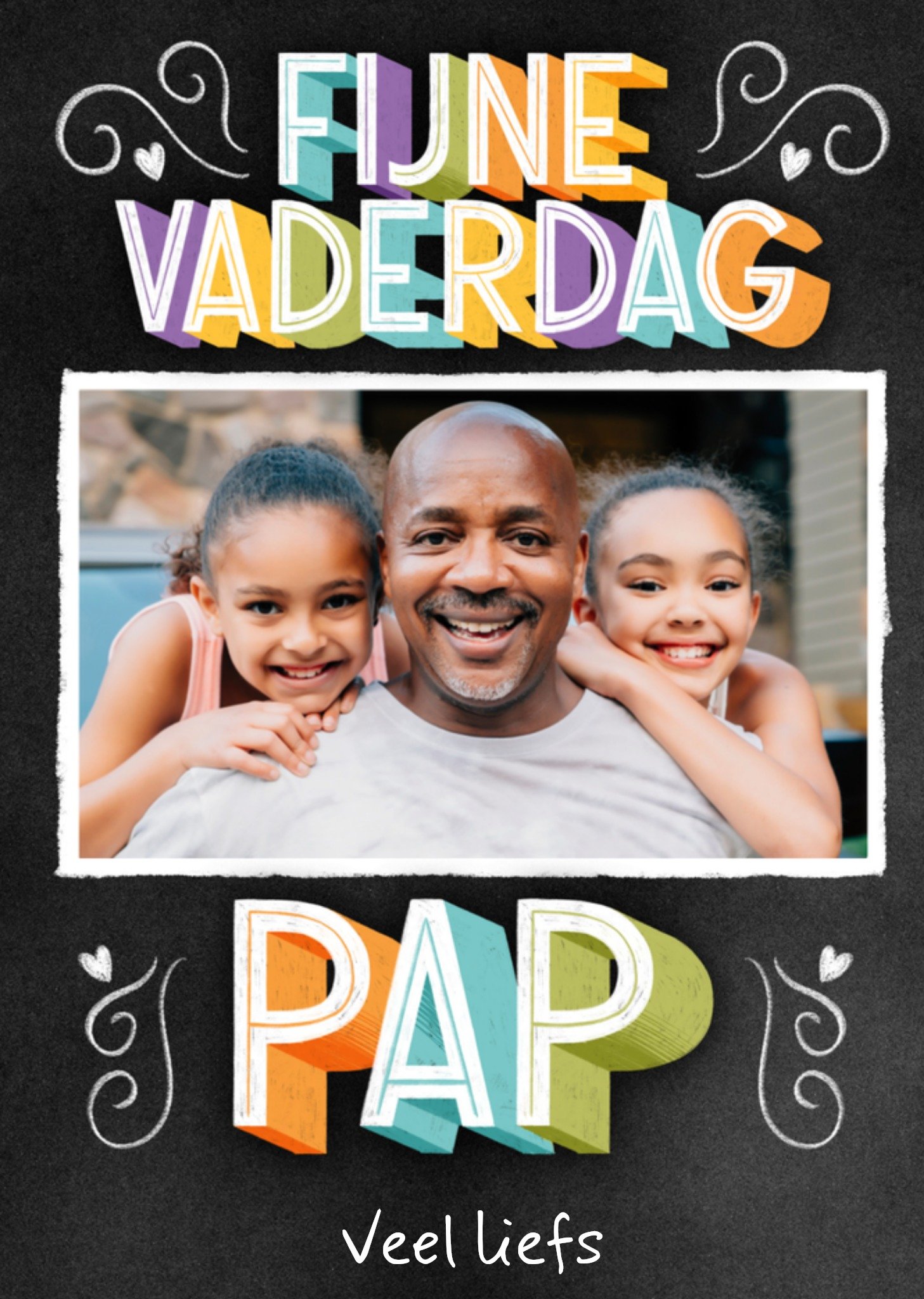 Letters by Julia Vaderdagkaart fotokaart Kaart Letters By Julia