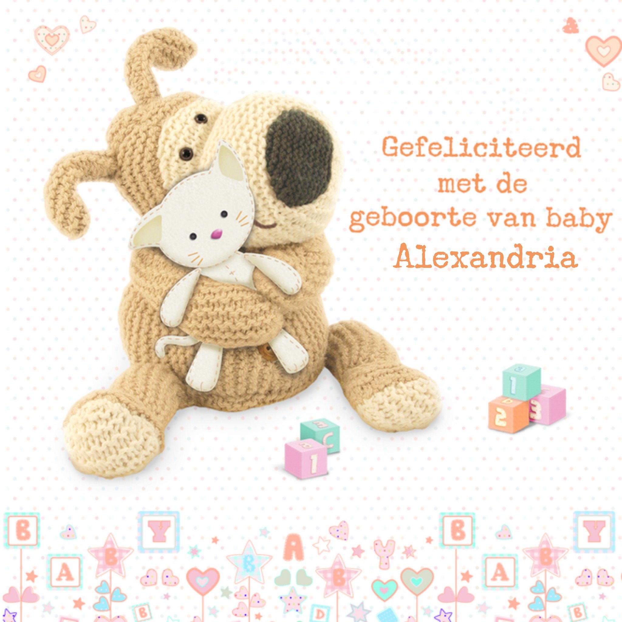 Geboortekaart Gefeliciteerd Met De Geboorte Van Baby Vierkante Kaart Boofle