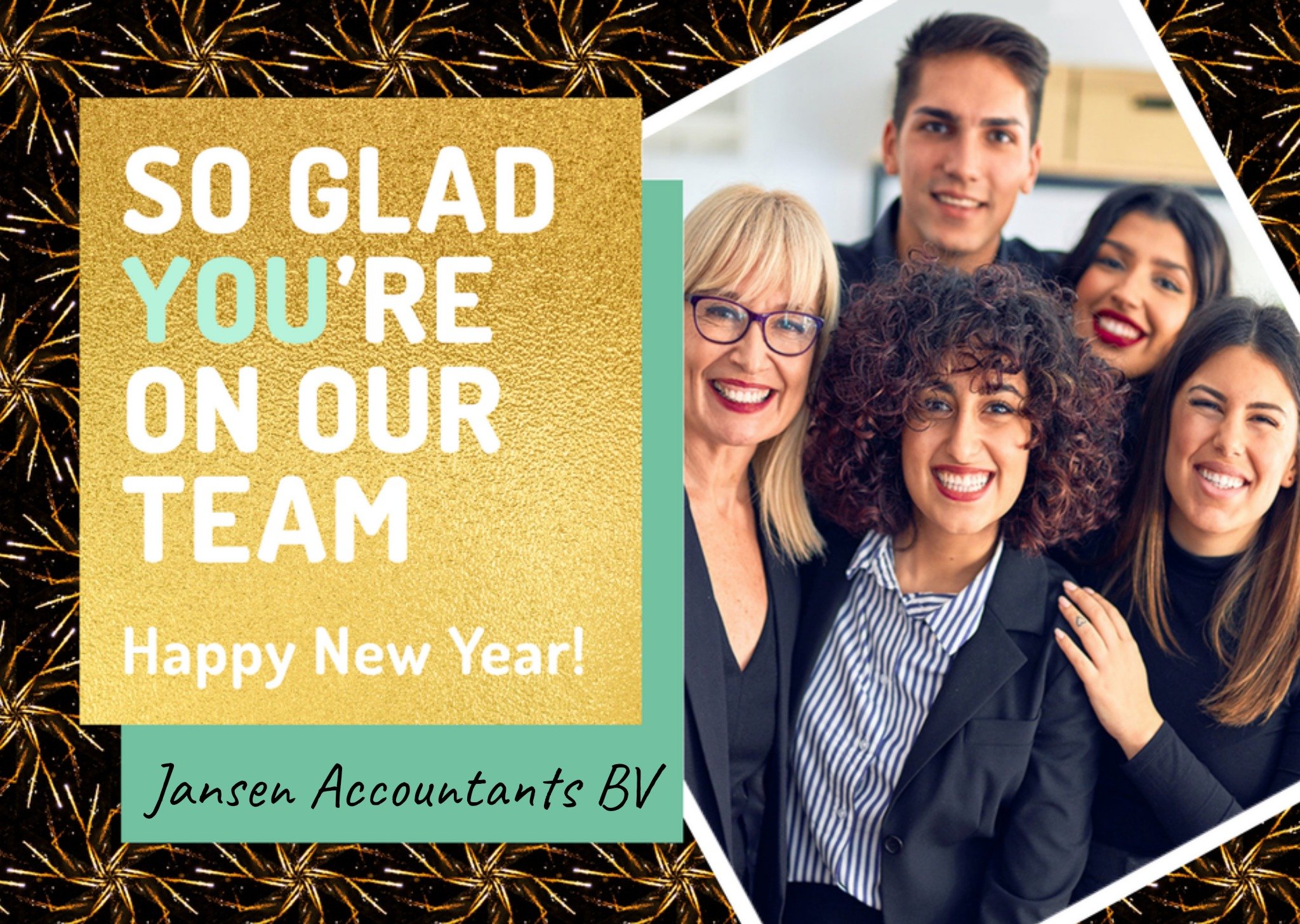 Nieuwejaarskaart fotokaart Kaart Love Repeat