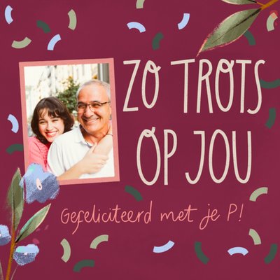 Greetz | Geslaagdkaart | Zo trots op jou | Fotokaart