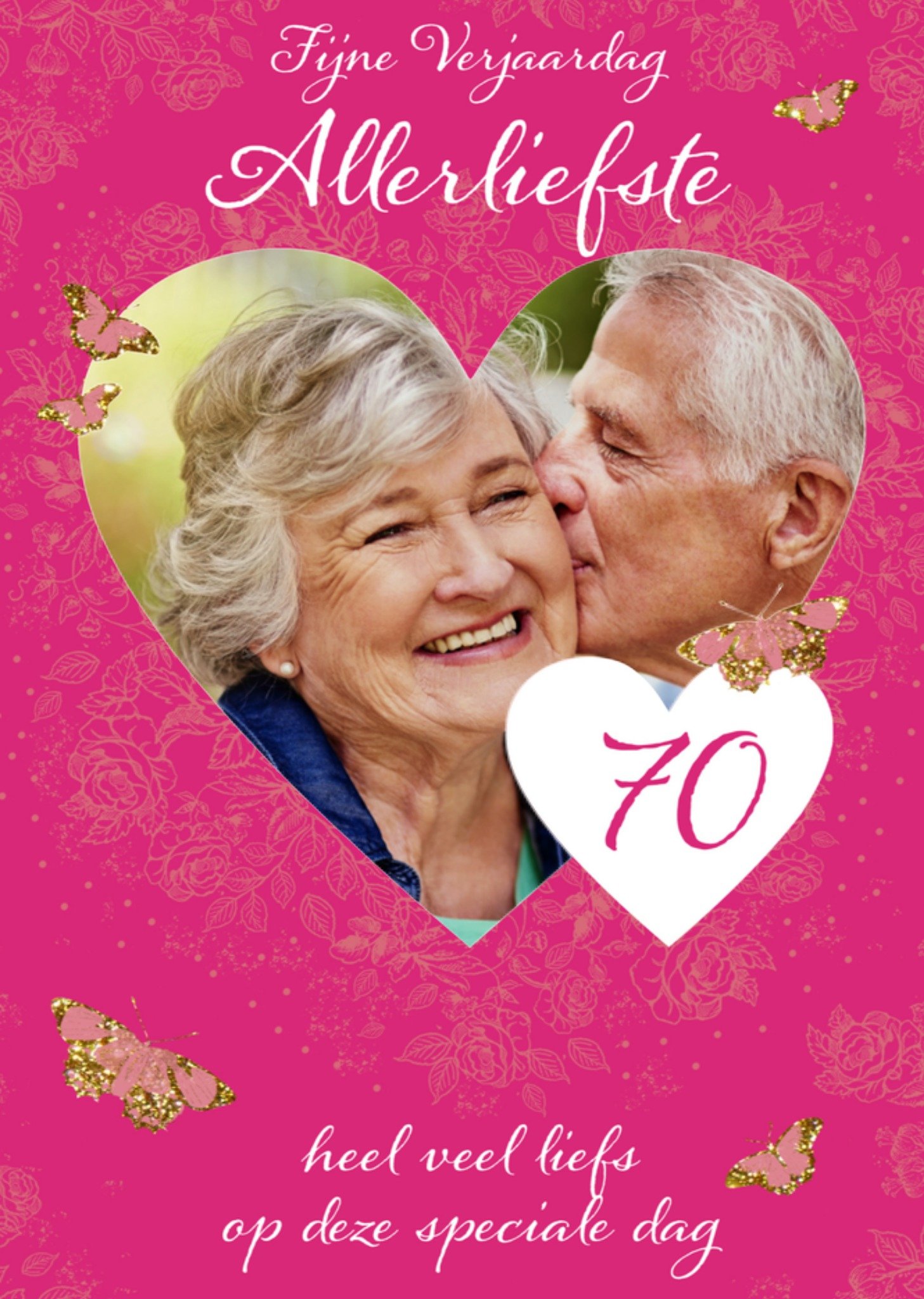 Verjaardagskaart foto 70 jaar Kaart Paperlink