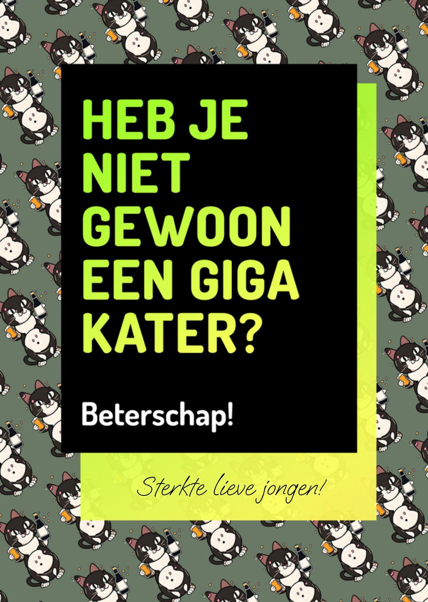 Beterschapskaart Kater Kaart Love Repeat