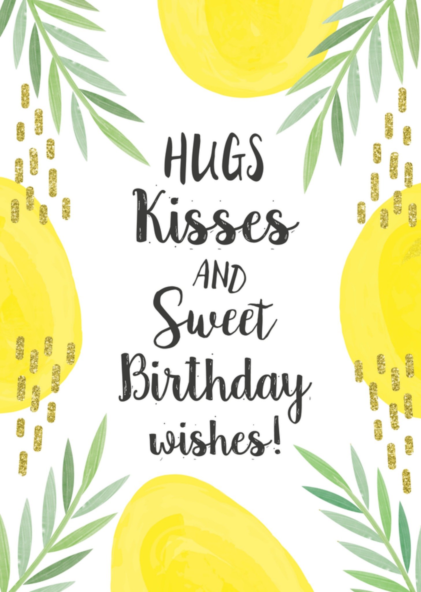 Tsjip Verjaardagskaart Hip Hugs Kisses Standard Card