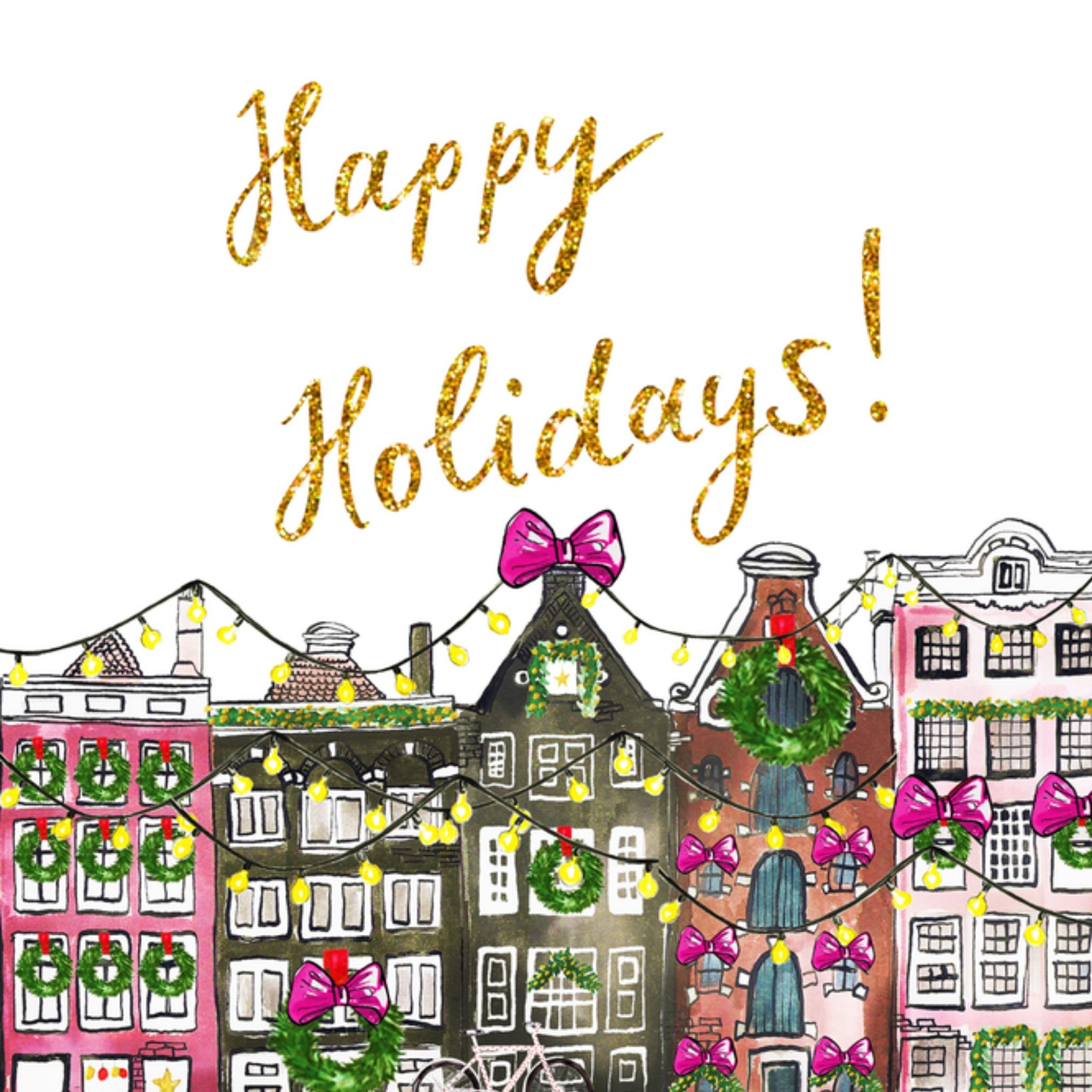 Marie Bodié Kerstkaart Happy holidays De Haarclip van Marie Claire