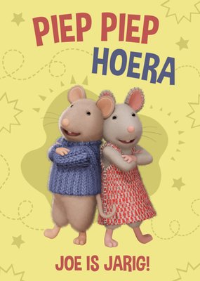 Mouse Mansion Piep Piep Hoera Muizen Verjaardagskaart