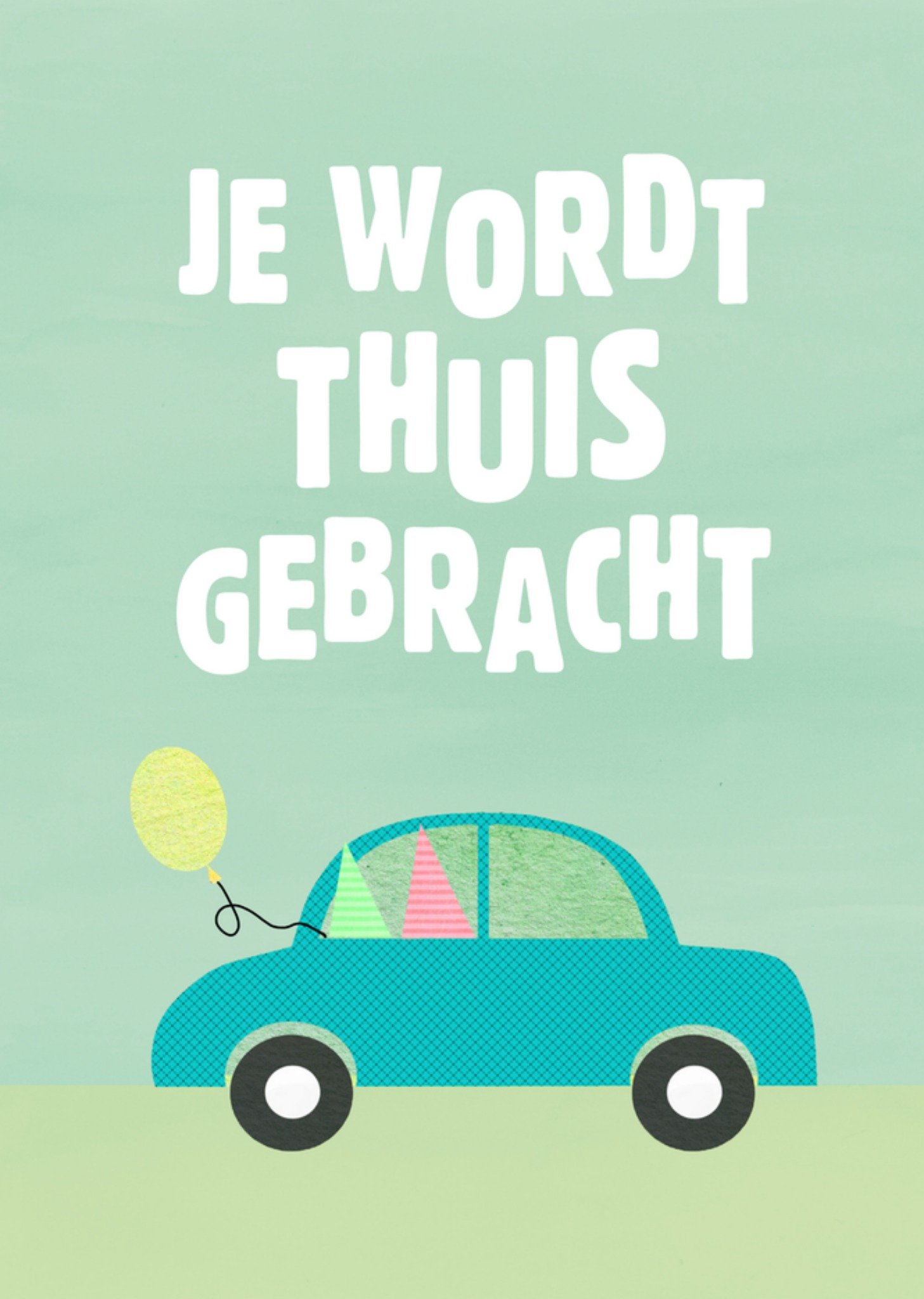 Kinderfeestje Auto Kaart Greetz