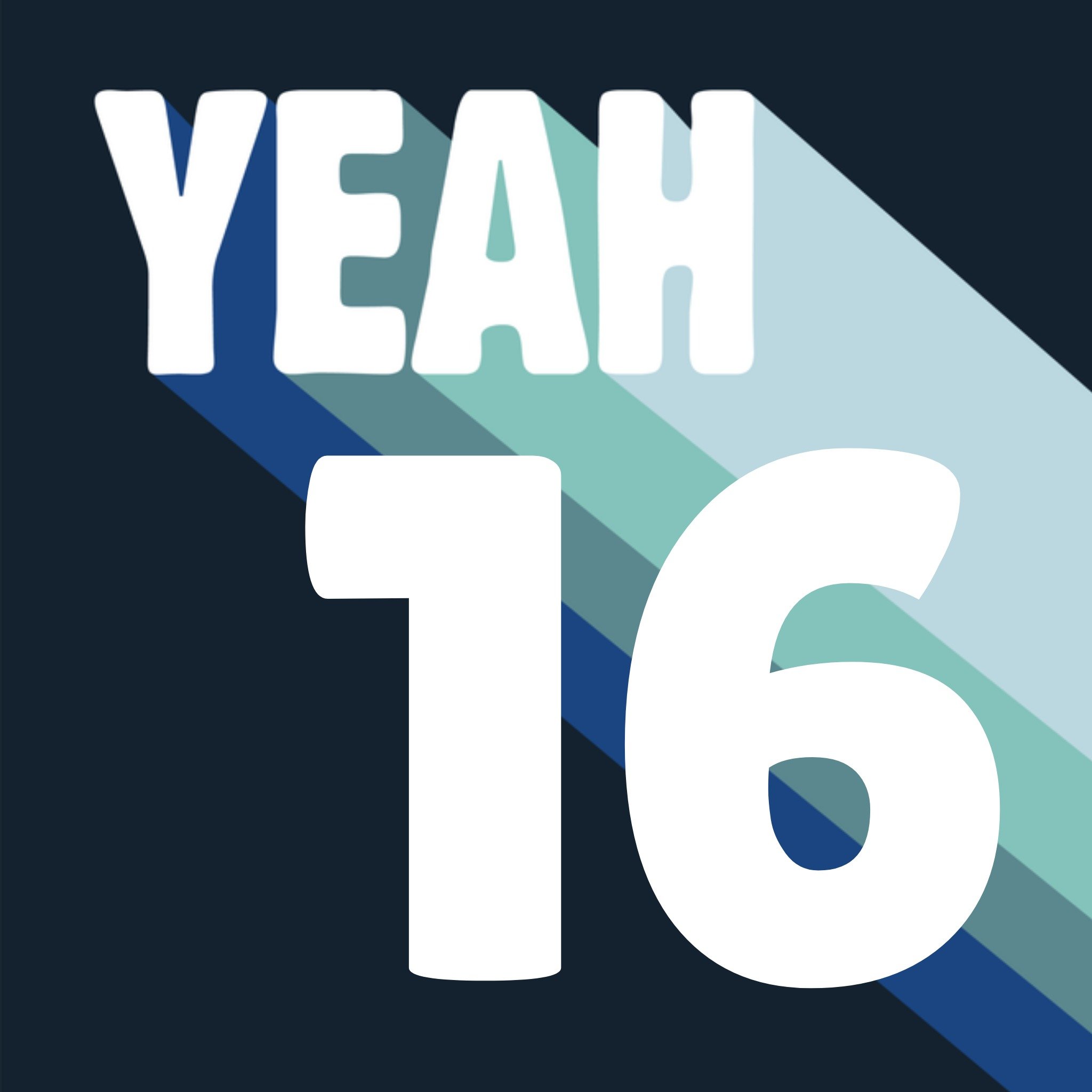 Greetz Verjaardagskaart 16 jaar Vierkant