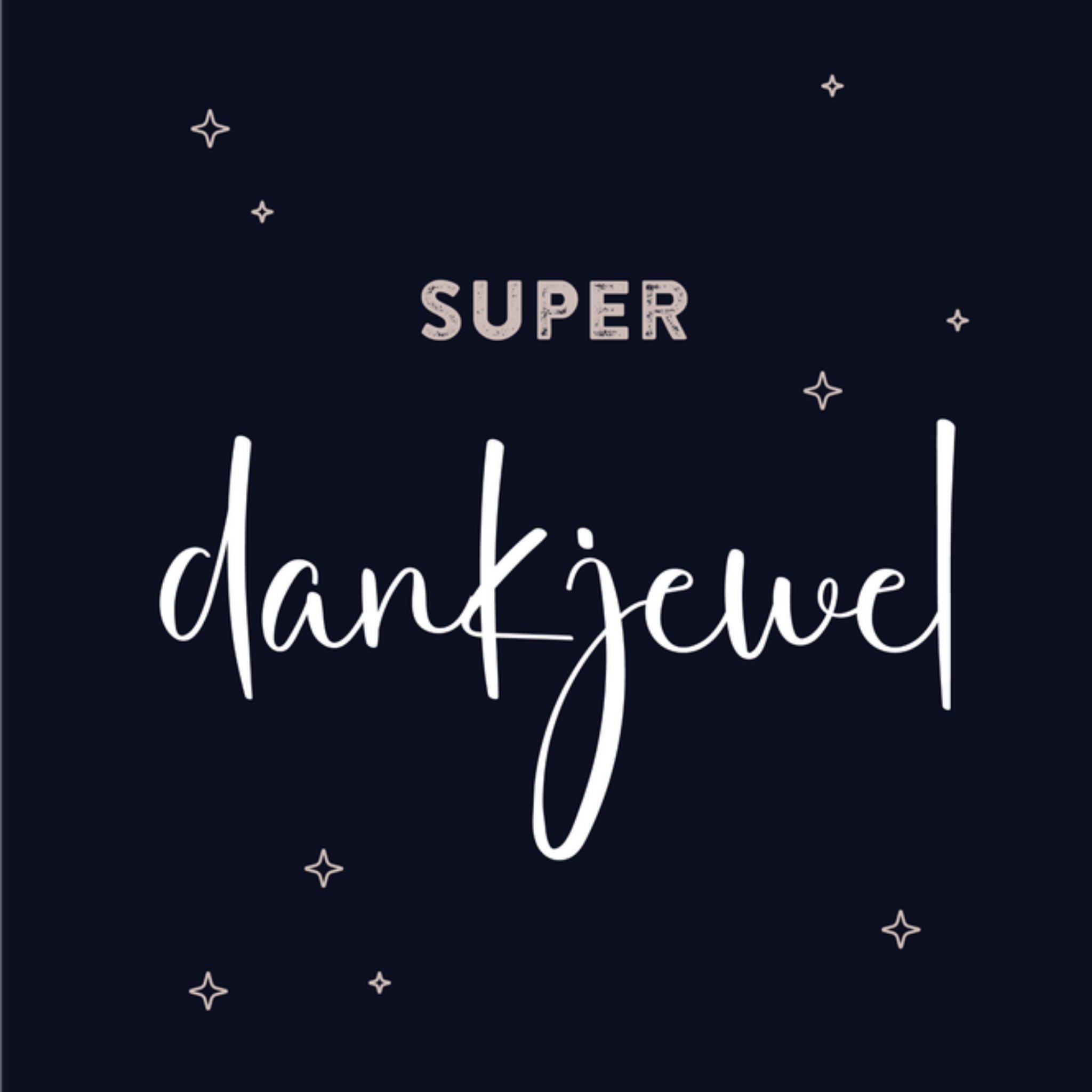 Greetz Bedanktkaart Sterren Vierkant