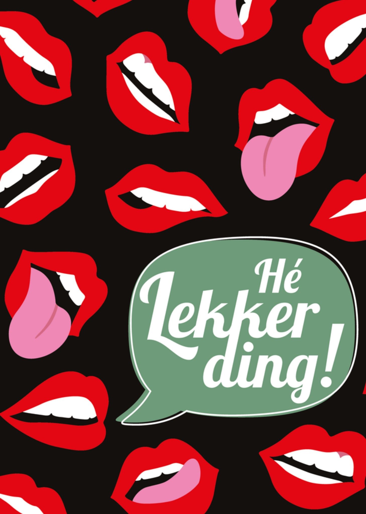 Valentijnskaart He lekkerding! Kaart Paperclip