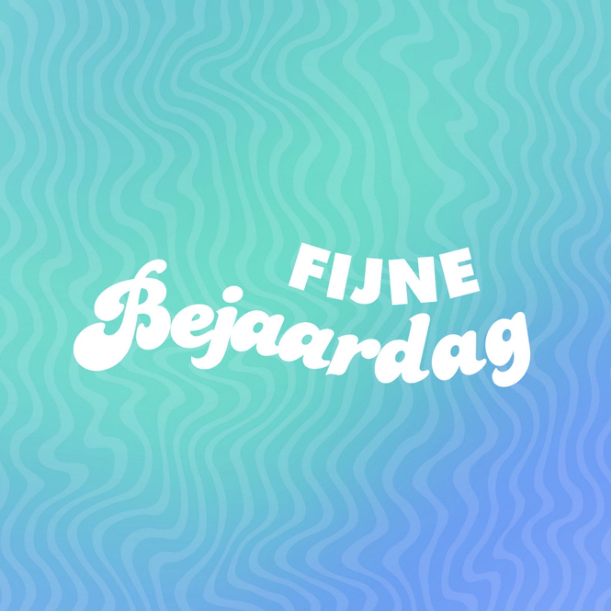 Greetz Verjaardagskaart Kleurrijk bejaardag Vierkant