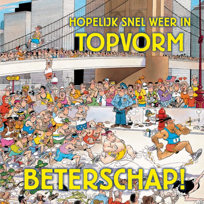 Jan van Haasteren | Beterschapskaart | Topvorm