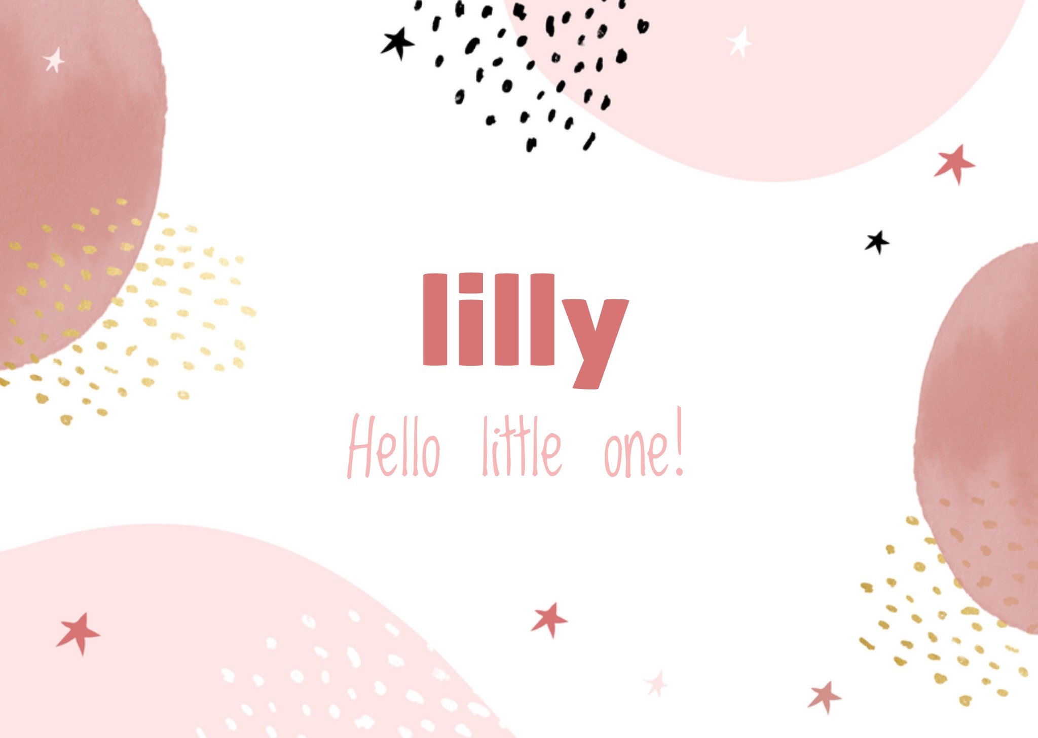 Geboortekaart met naam Greetz