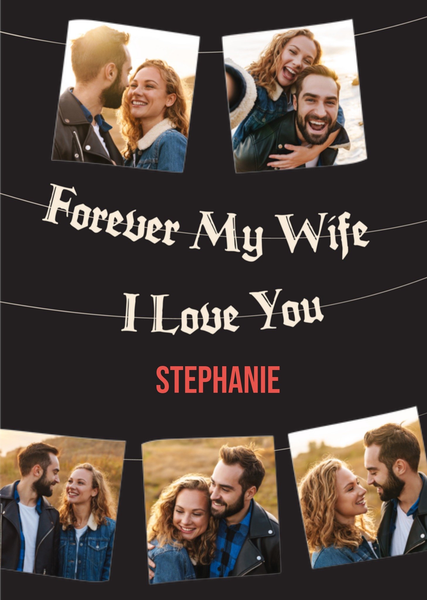 Greetz Valentijnskaart Forever my wife Met fotos Standard Card
