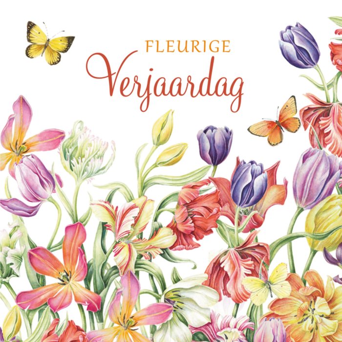 Janneke Brinkman | Verjaardagskaart | Fleurig