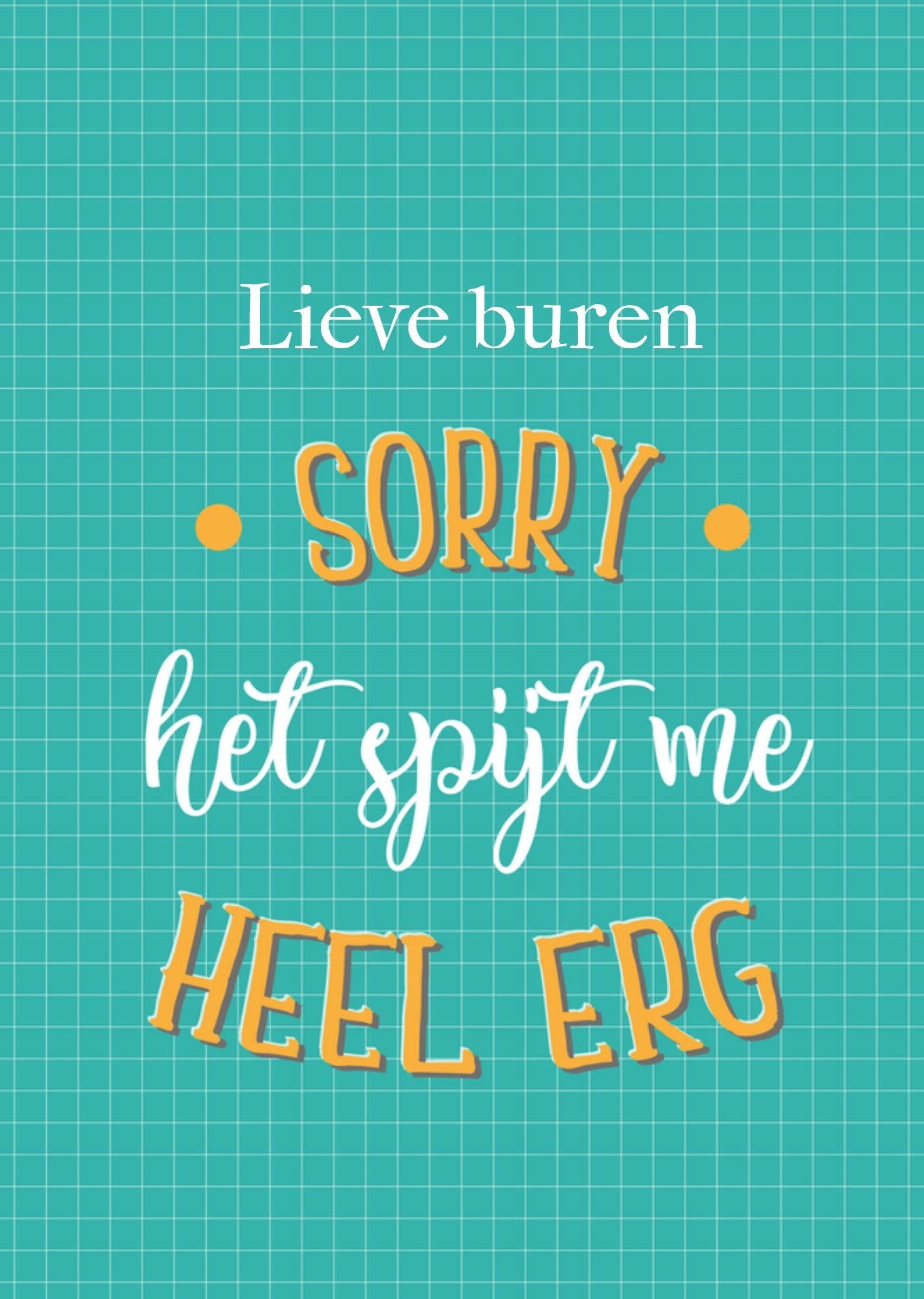 Sorry kaart Buren Paperclip