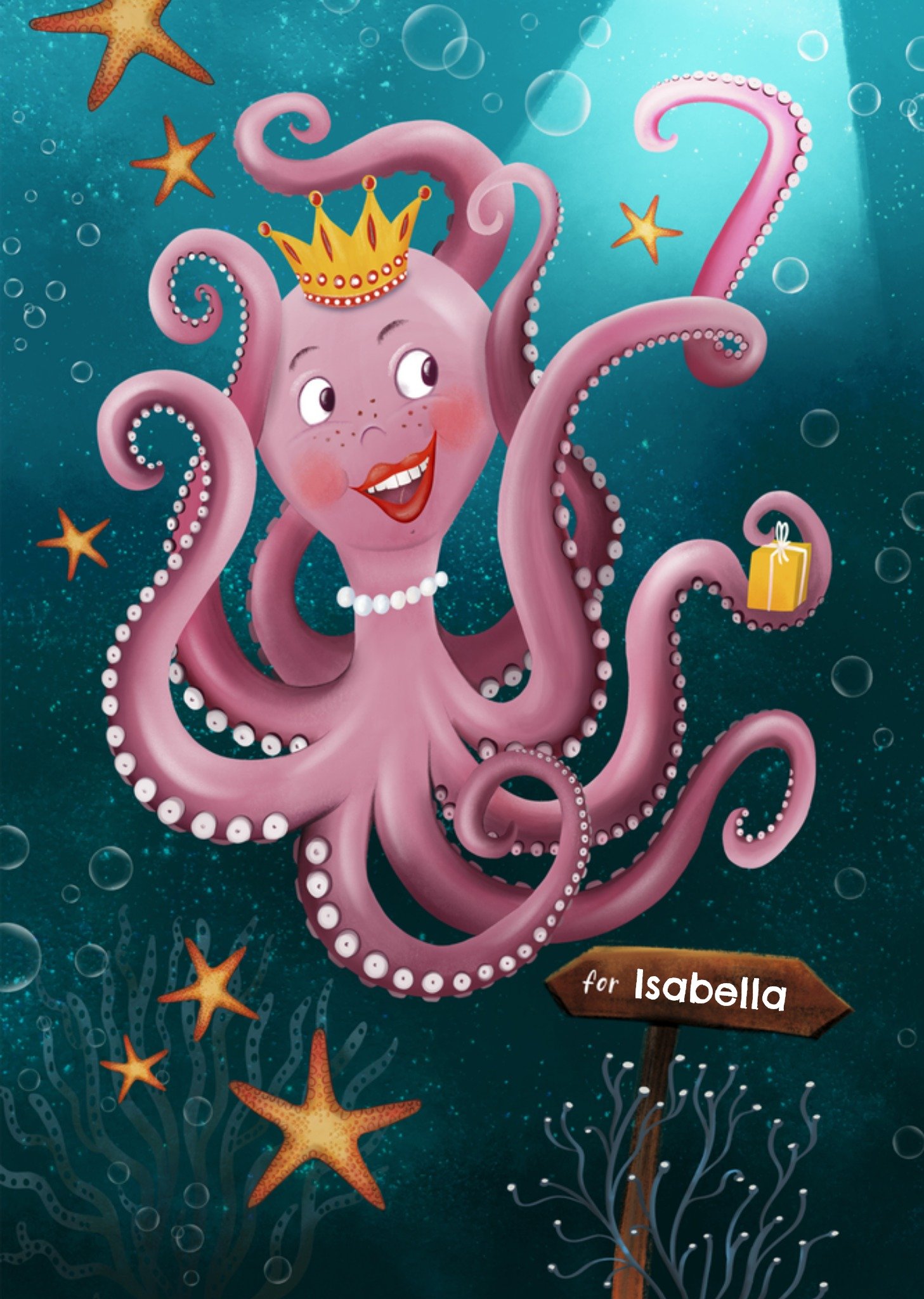 Patricia Hooning Verjaardagskaart Prinses 7 Kaart Fishuals