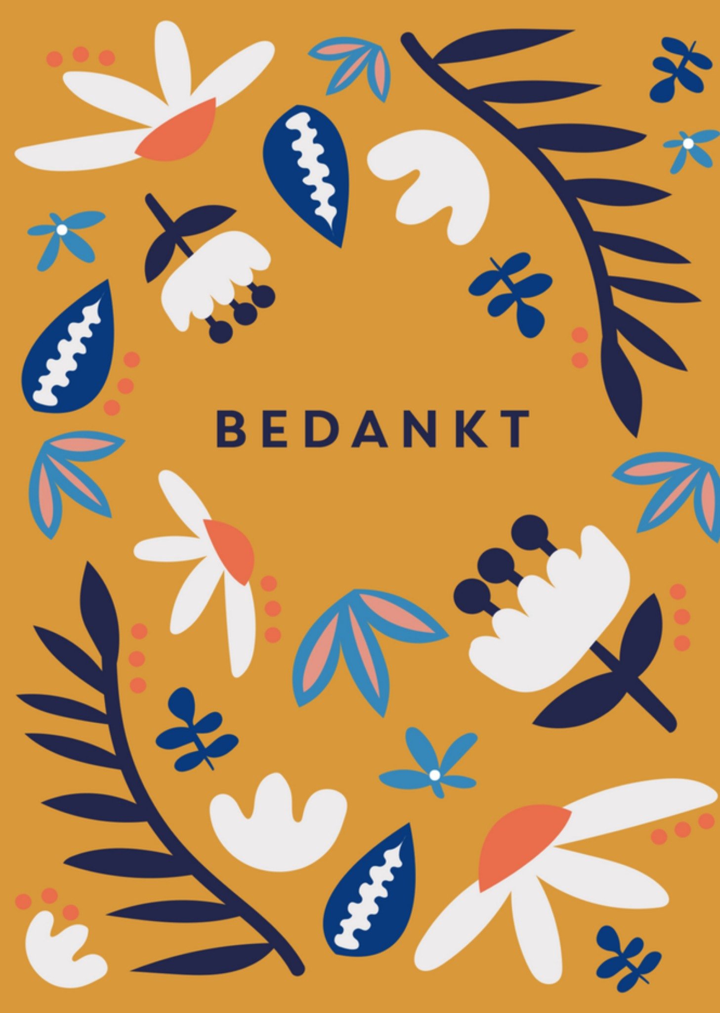 Bedankkaart bloemen Kaart Lucy Maggie