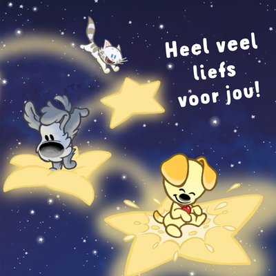 Woezel en Pip | Denken aan kaart | sterren